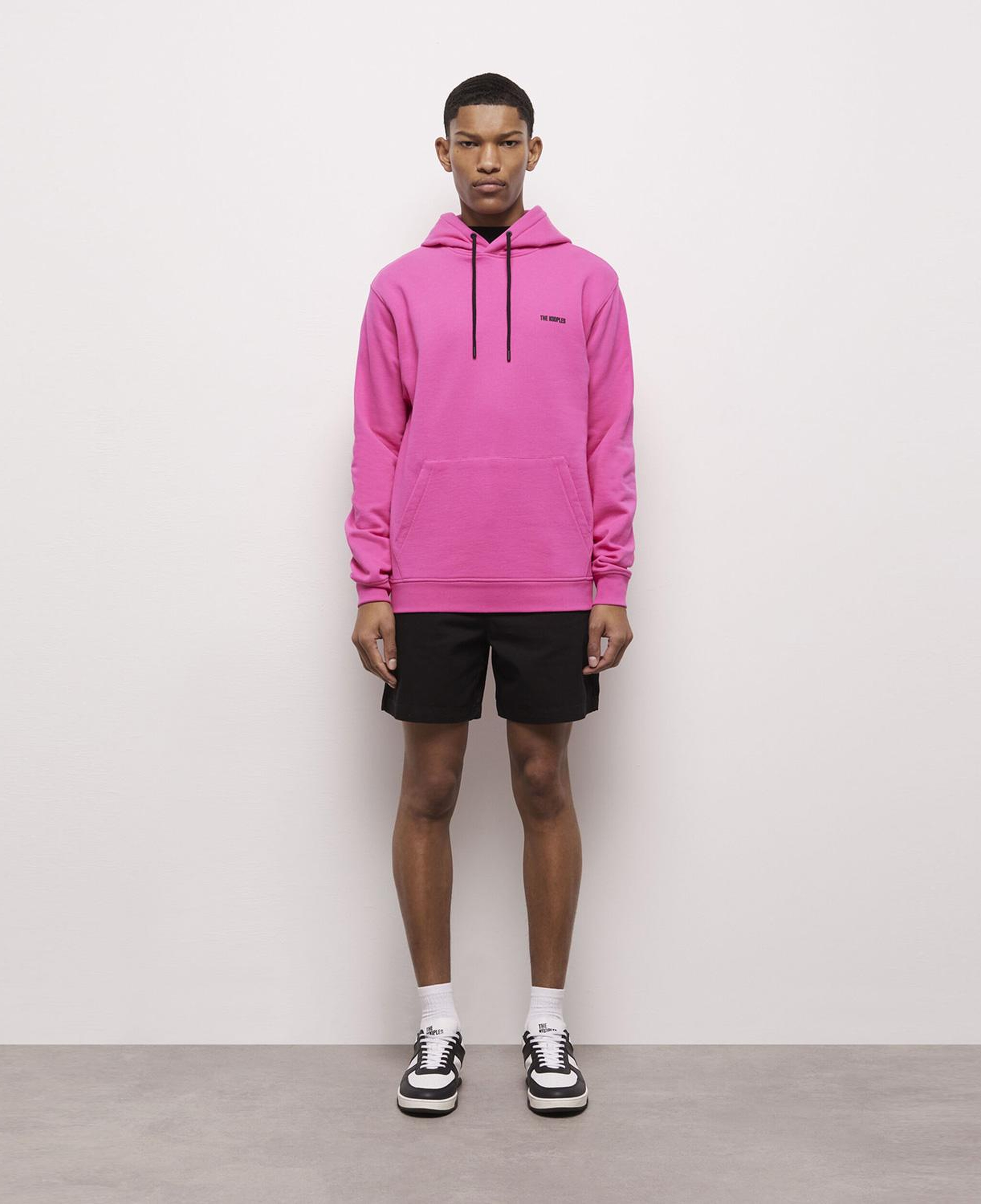 The Kooples Erkek Logo Baskılı Pembe Sweatshirt