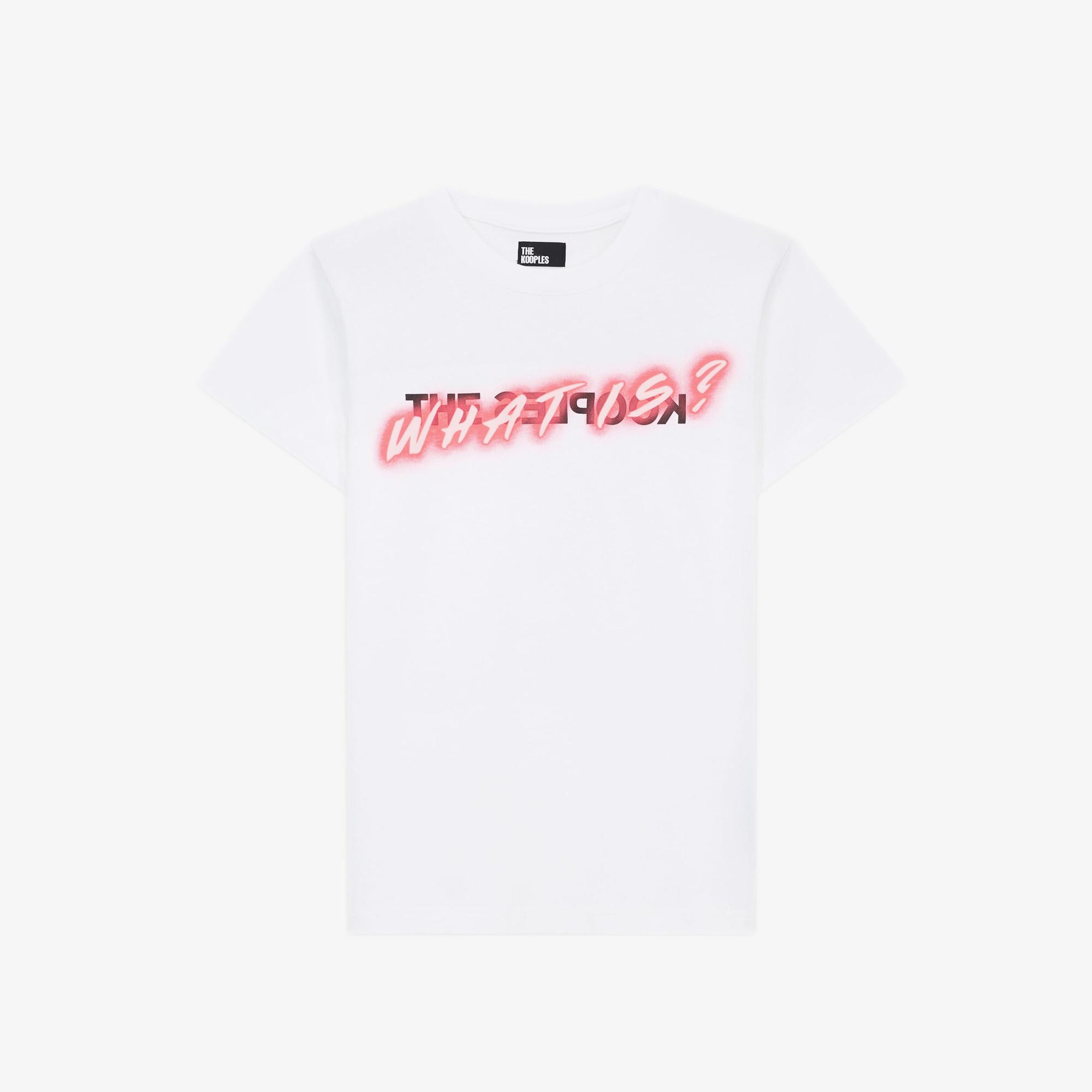KADIN BASKILI BEYAZ T-SHIRT
