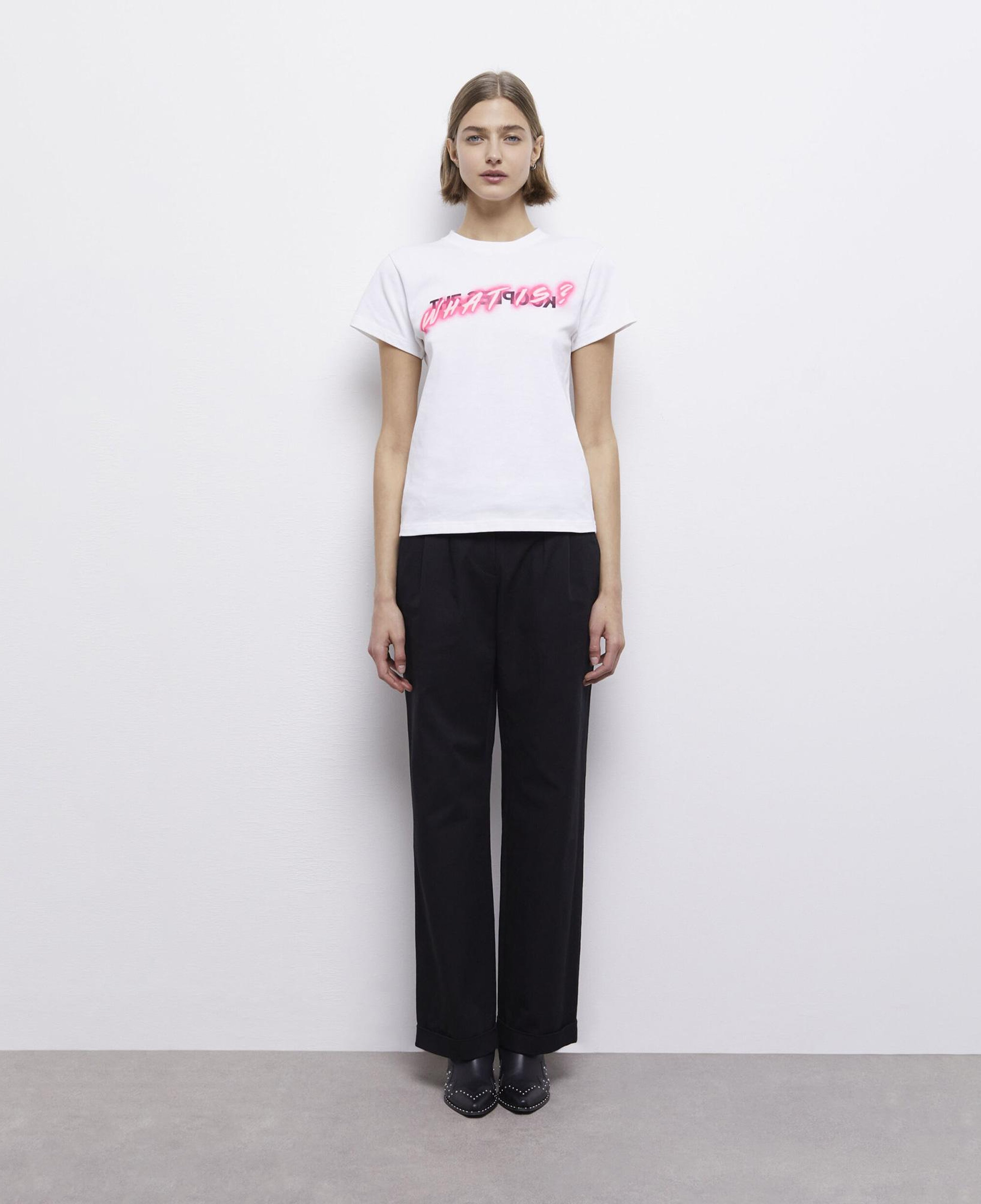 KADIN BASKILI BEYAZ T-SHIRT