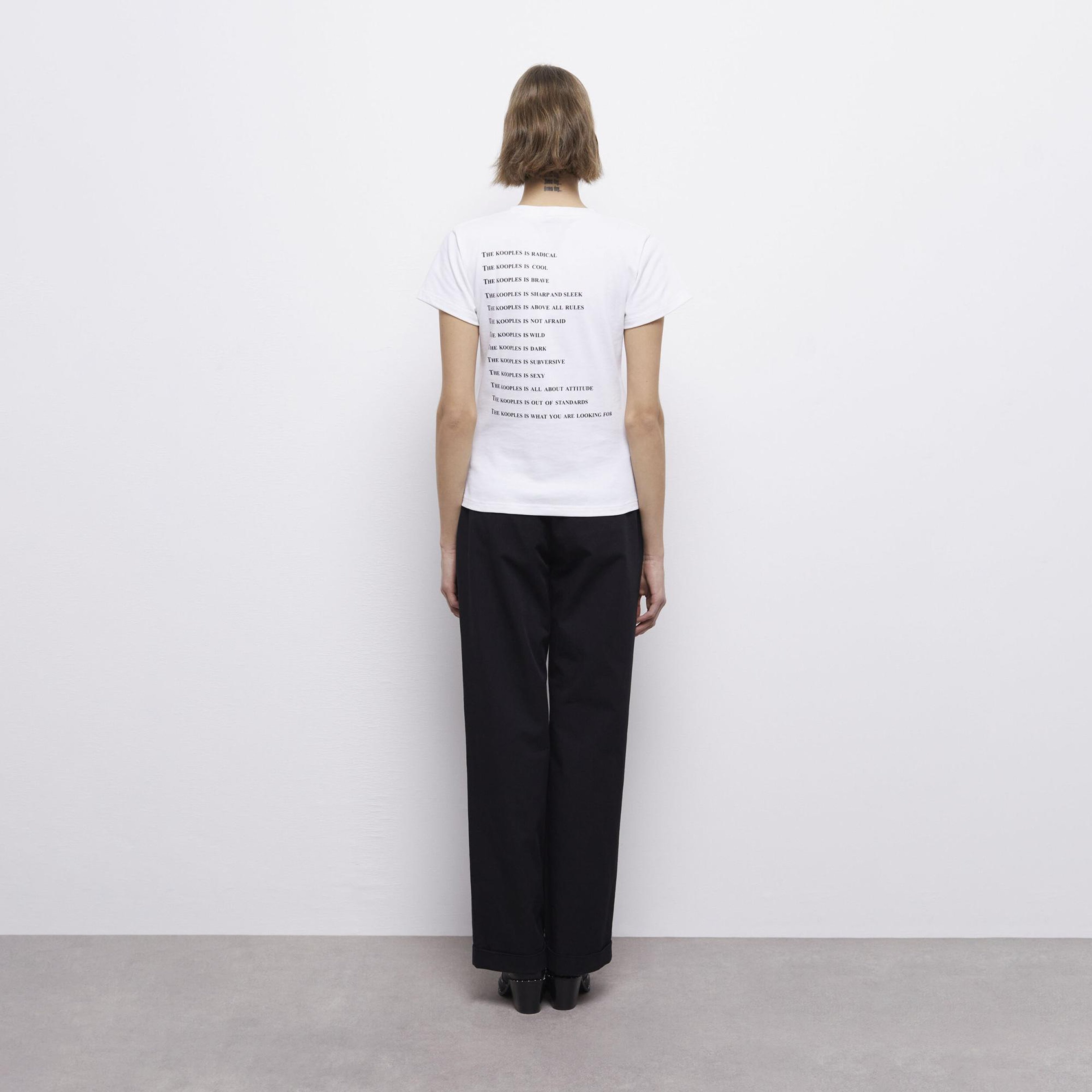 KADIN BASKILI BEYAZ T-SHIRT