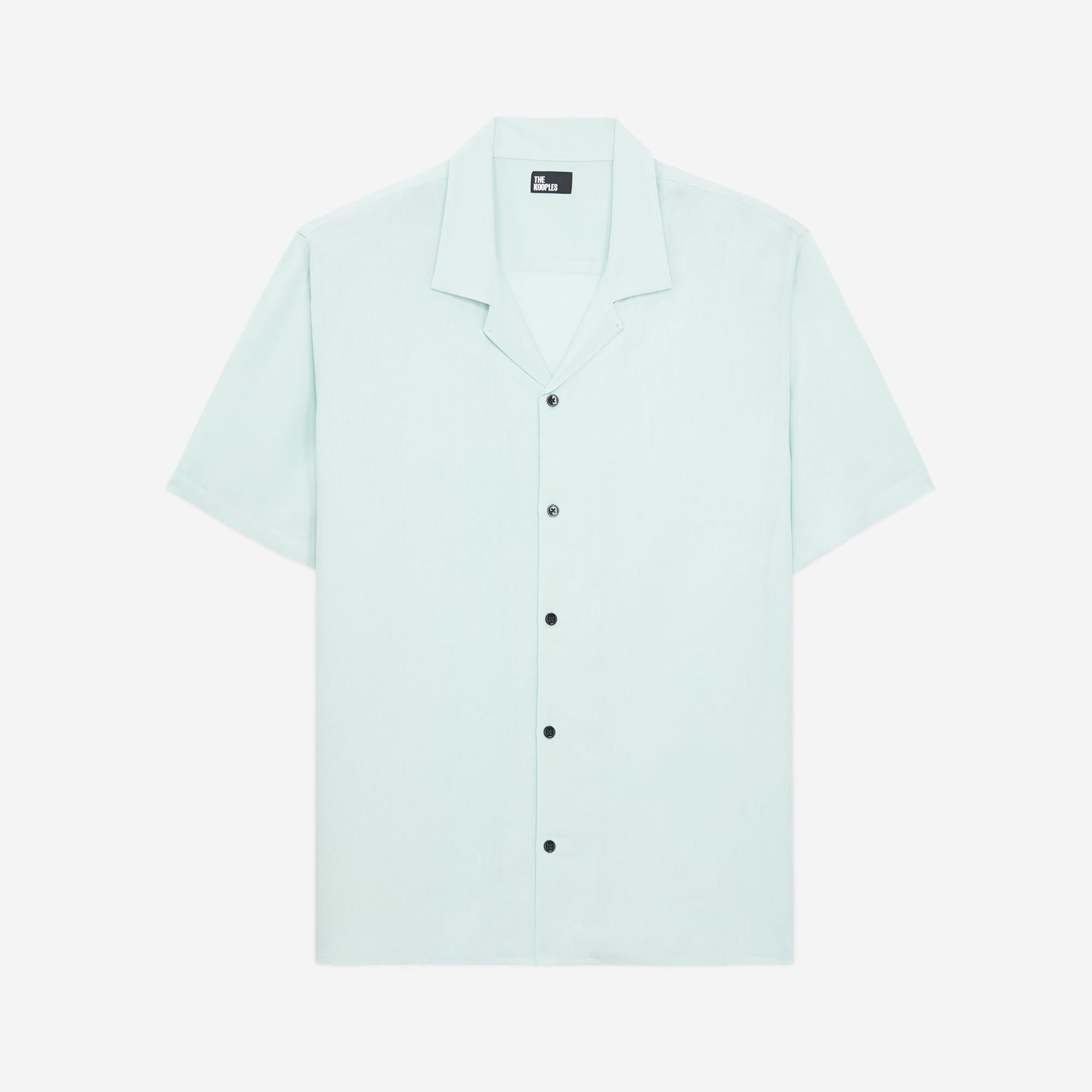 ERKEK COMFORT FIT KISA KOLLU MAVİ GÖMLEK