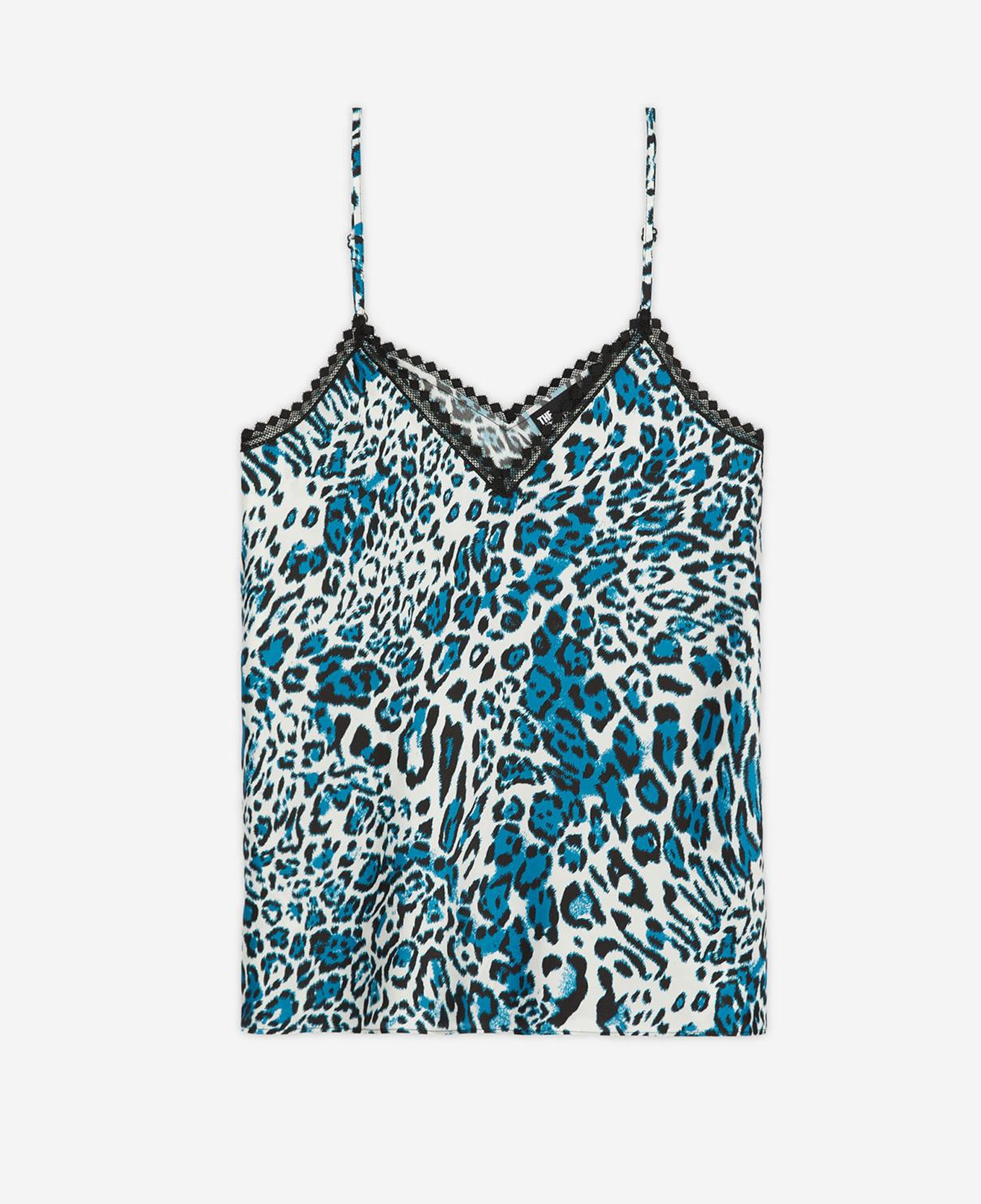 The Kooples Classic Kadın Mavi İpek T-Shirt