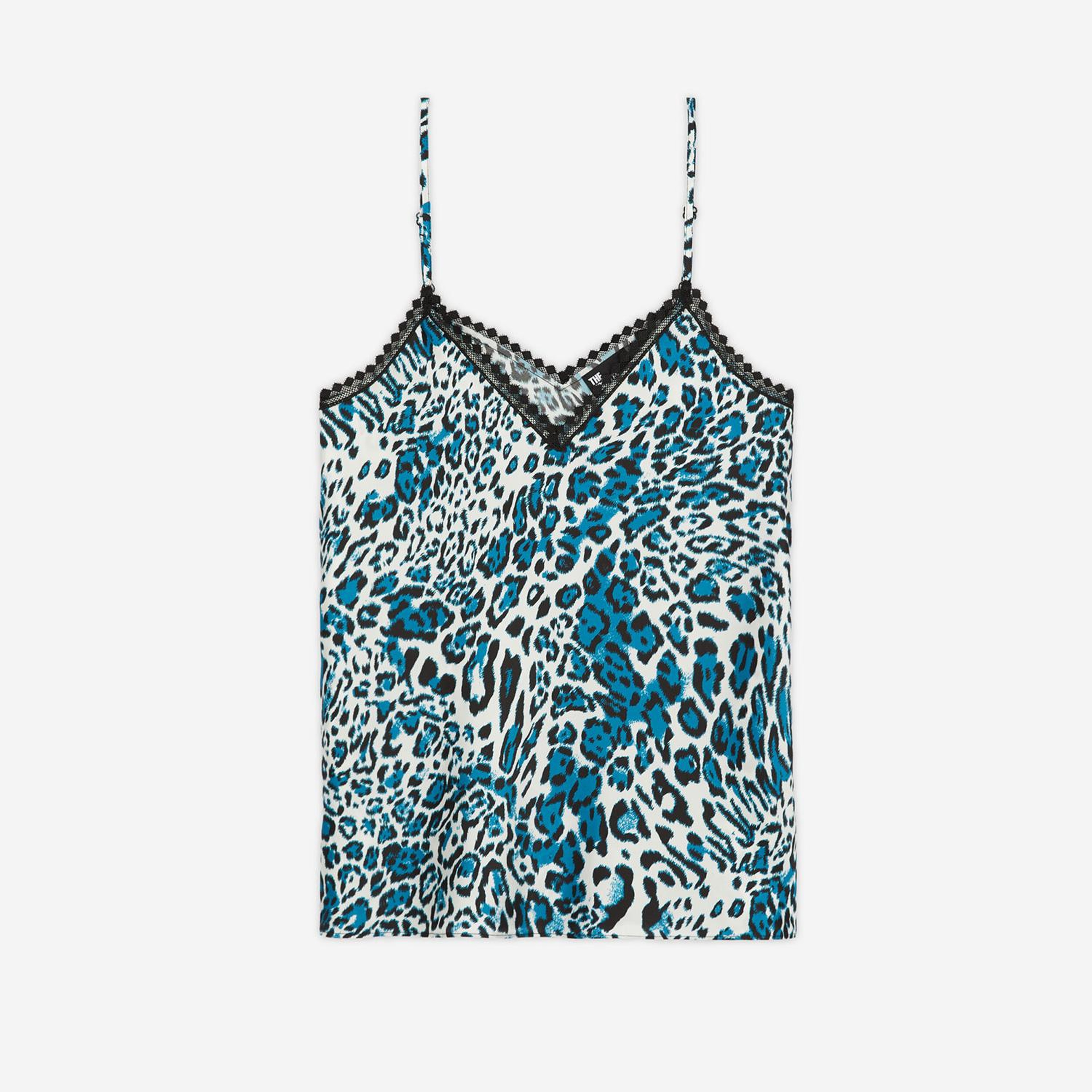 The Kooples Classic Kadın Mavi İpek T-Shirt