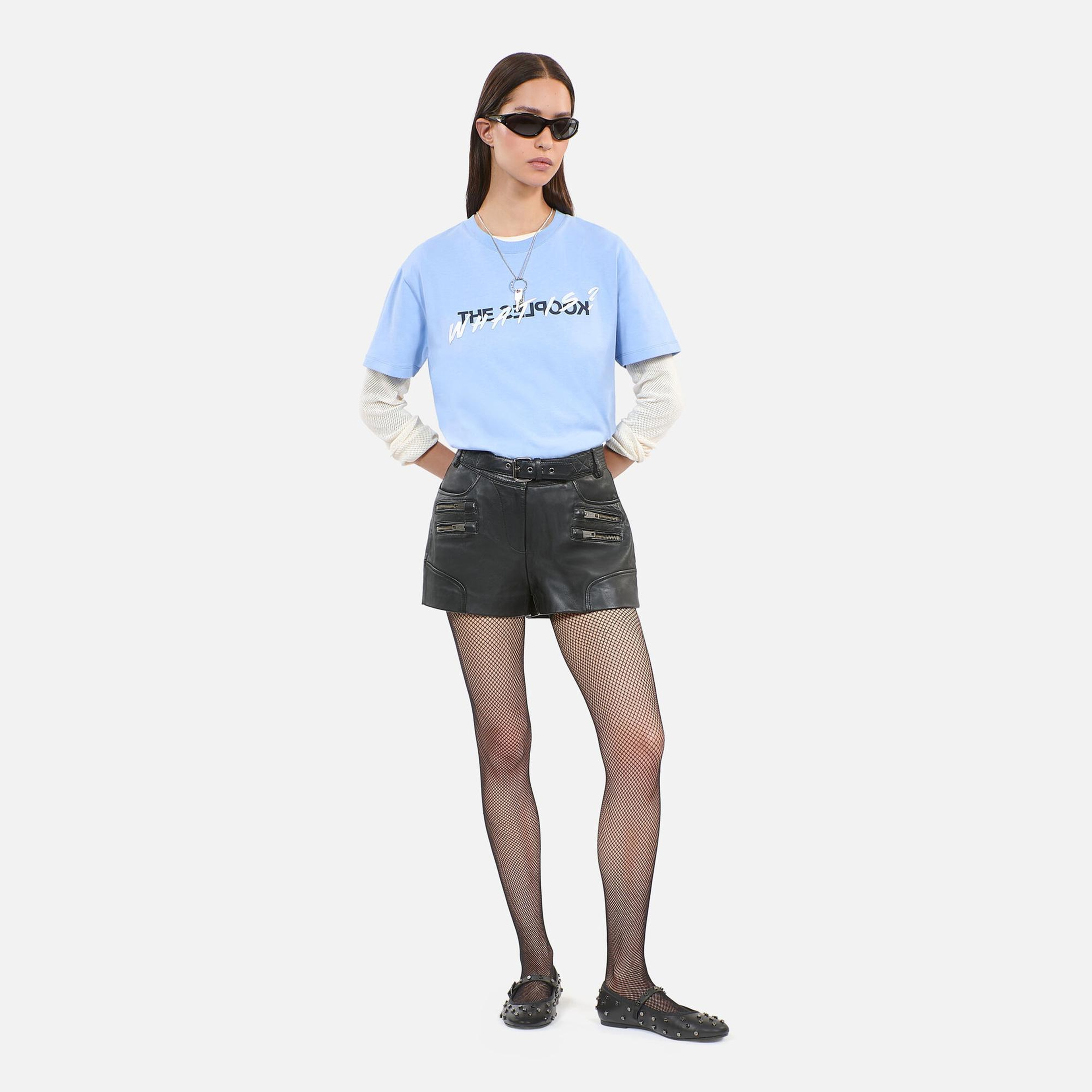 KADIN MAVİ T-SHIRT