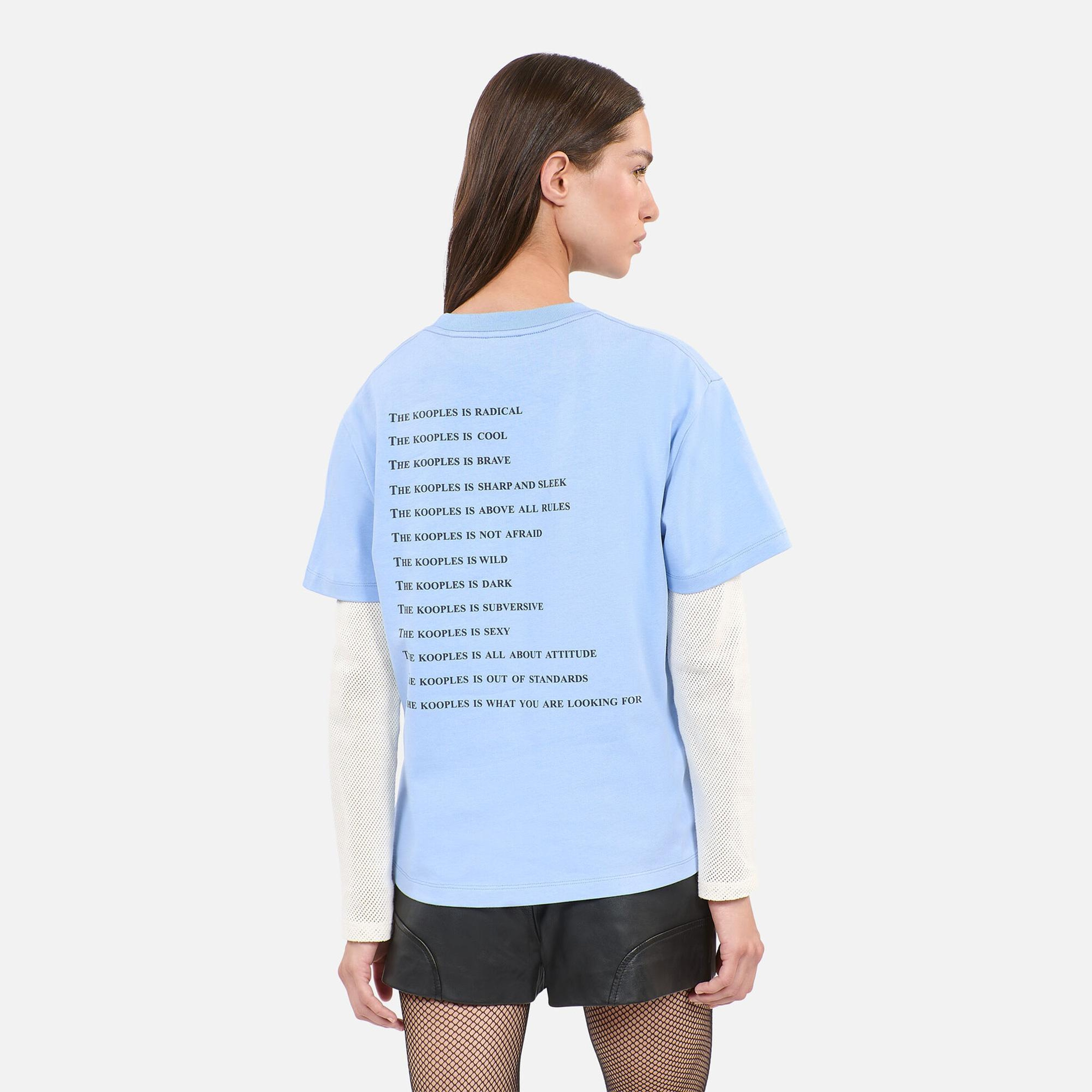 KADIN MAVİ T-SHIRT