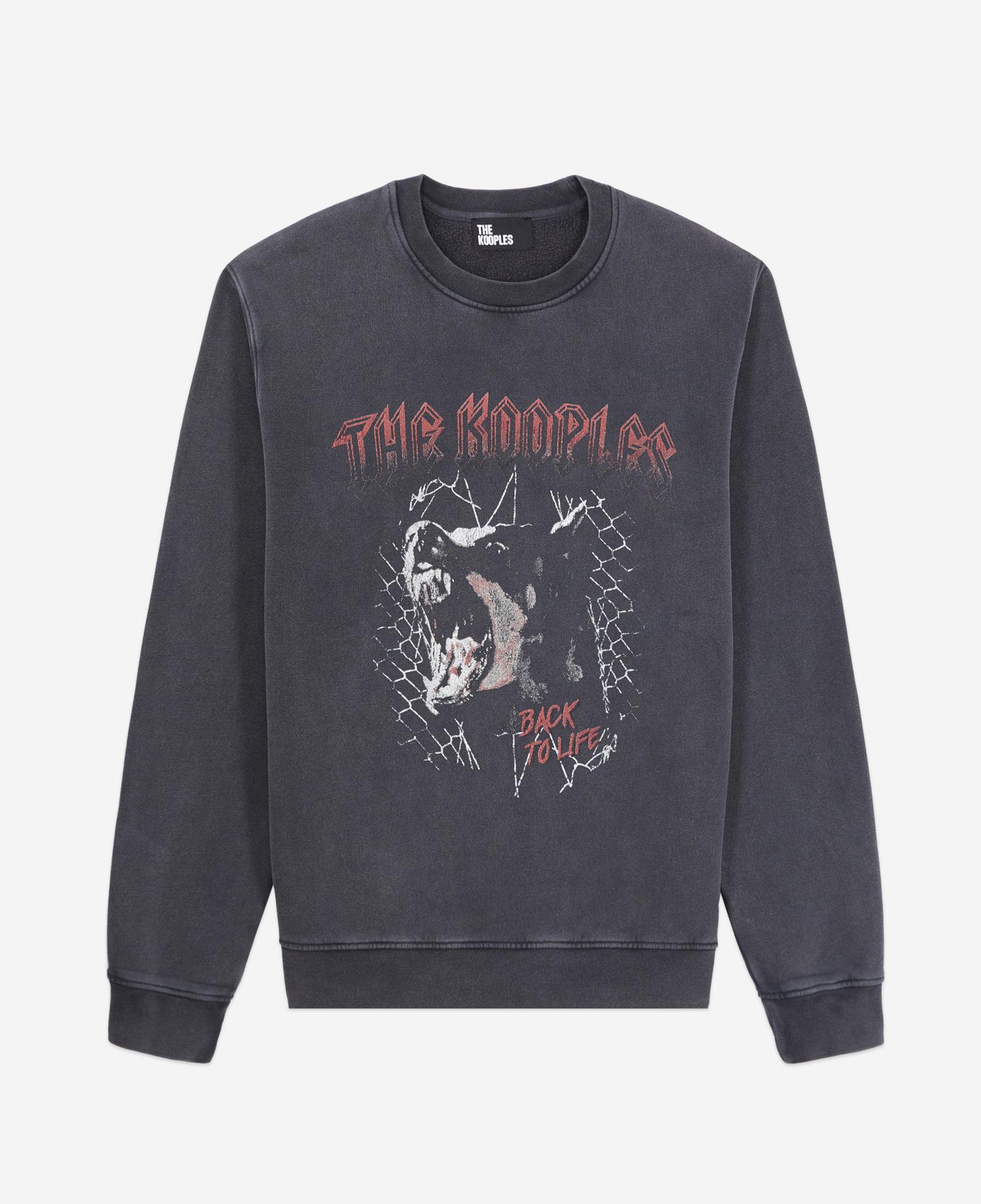 ERKEK BİSİKLET YAKA SİYAH SWEATSHIRT