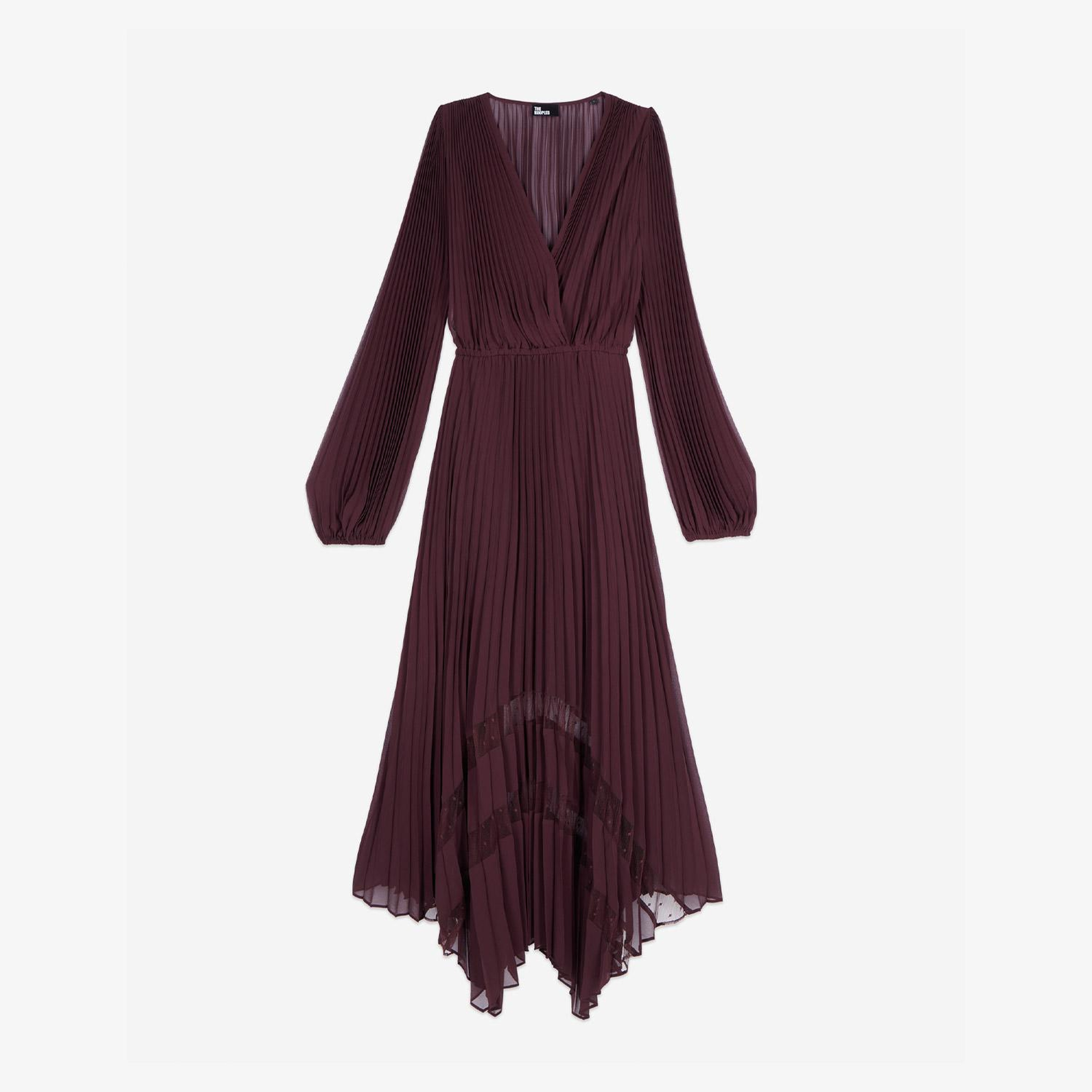 KADIN BORDO ELBİSE
