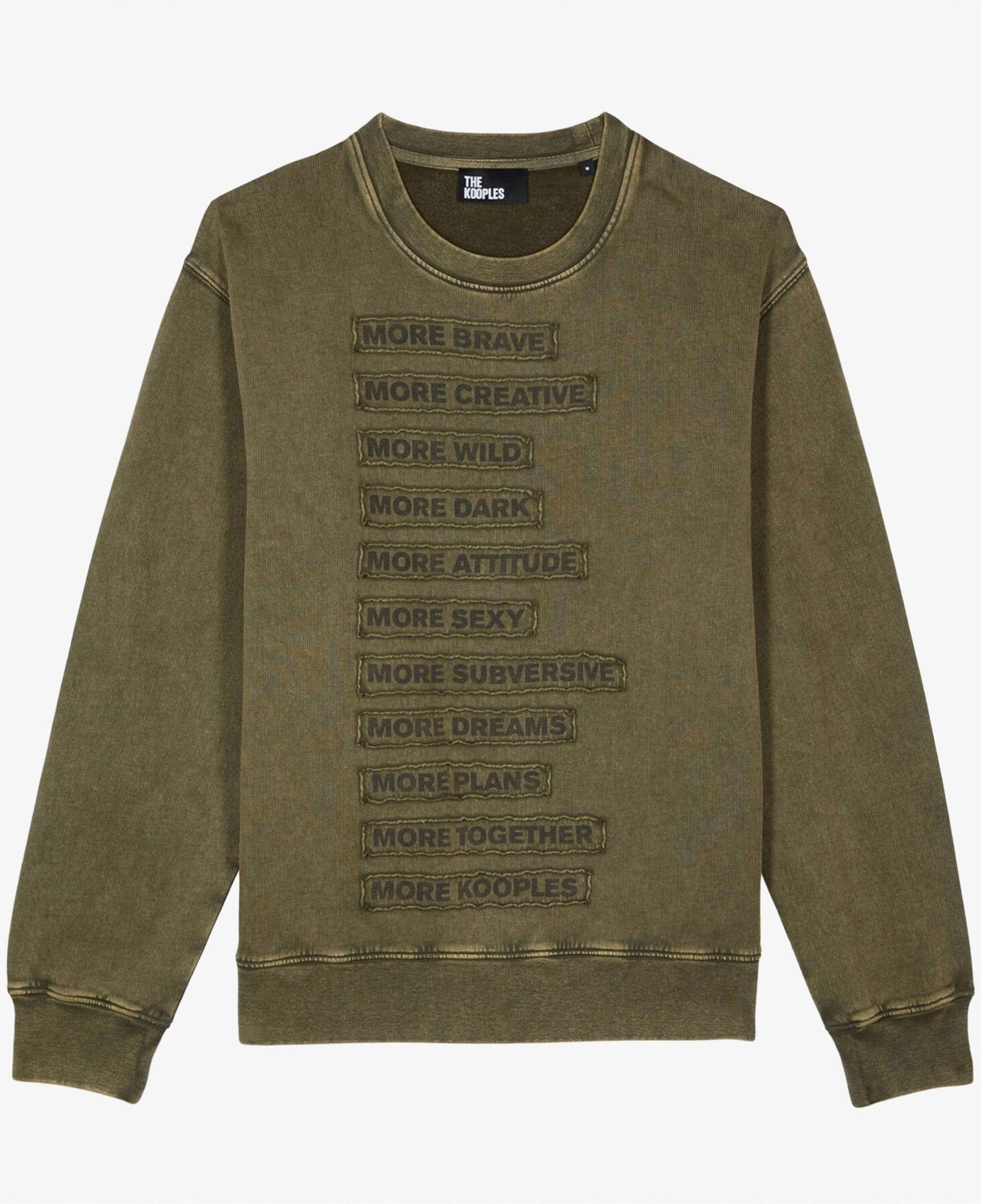 The Kooples Classic Erkek Yeşil Sweatshirt