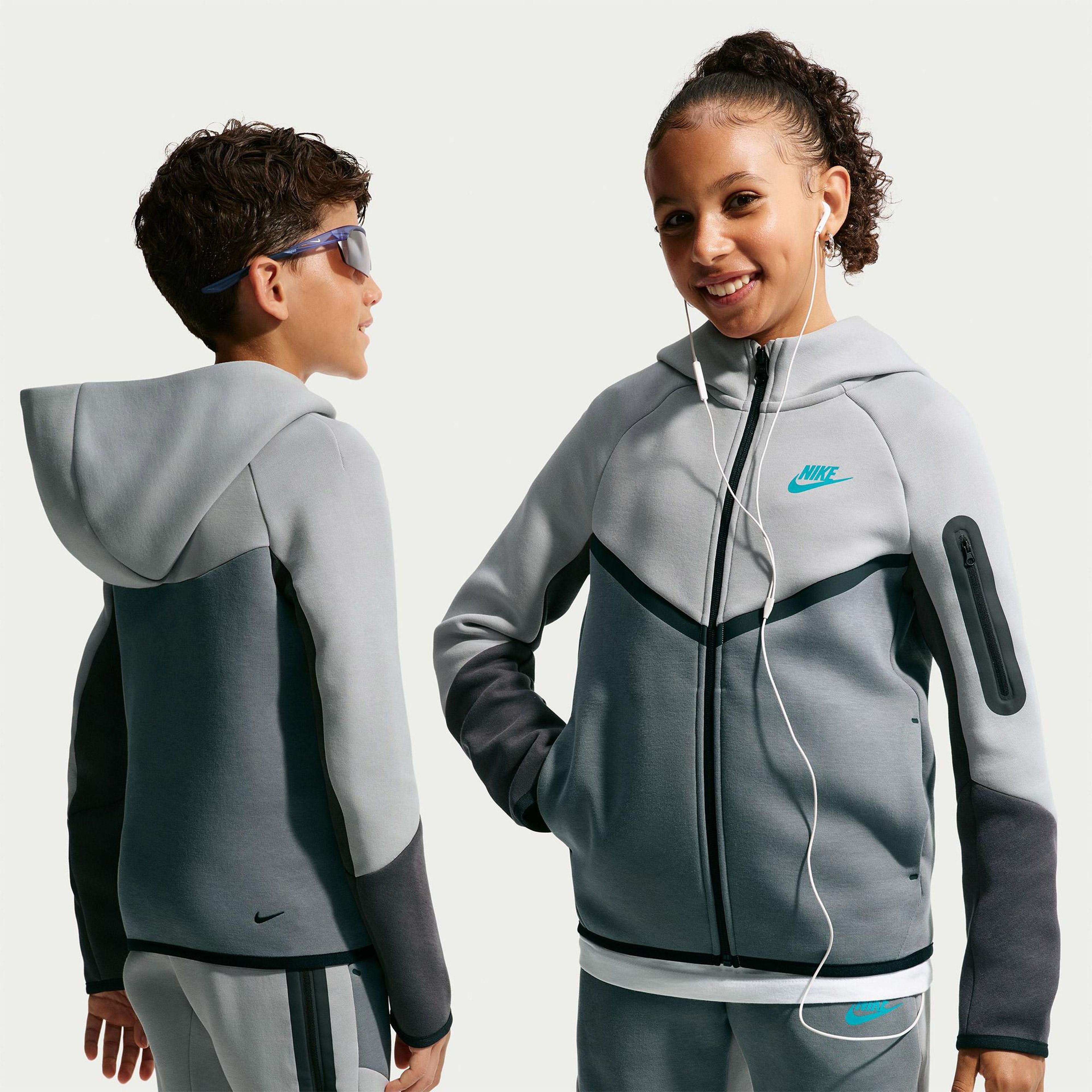 Nike Sportswear Tech Fleece Genç Çocuk Yeşil Eşofman Üstü