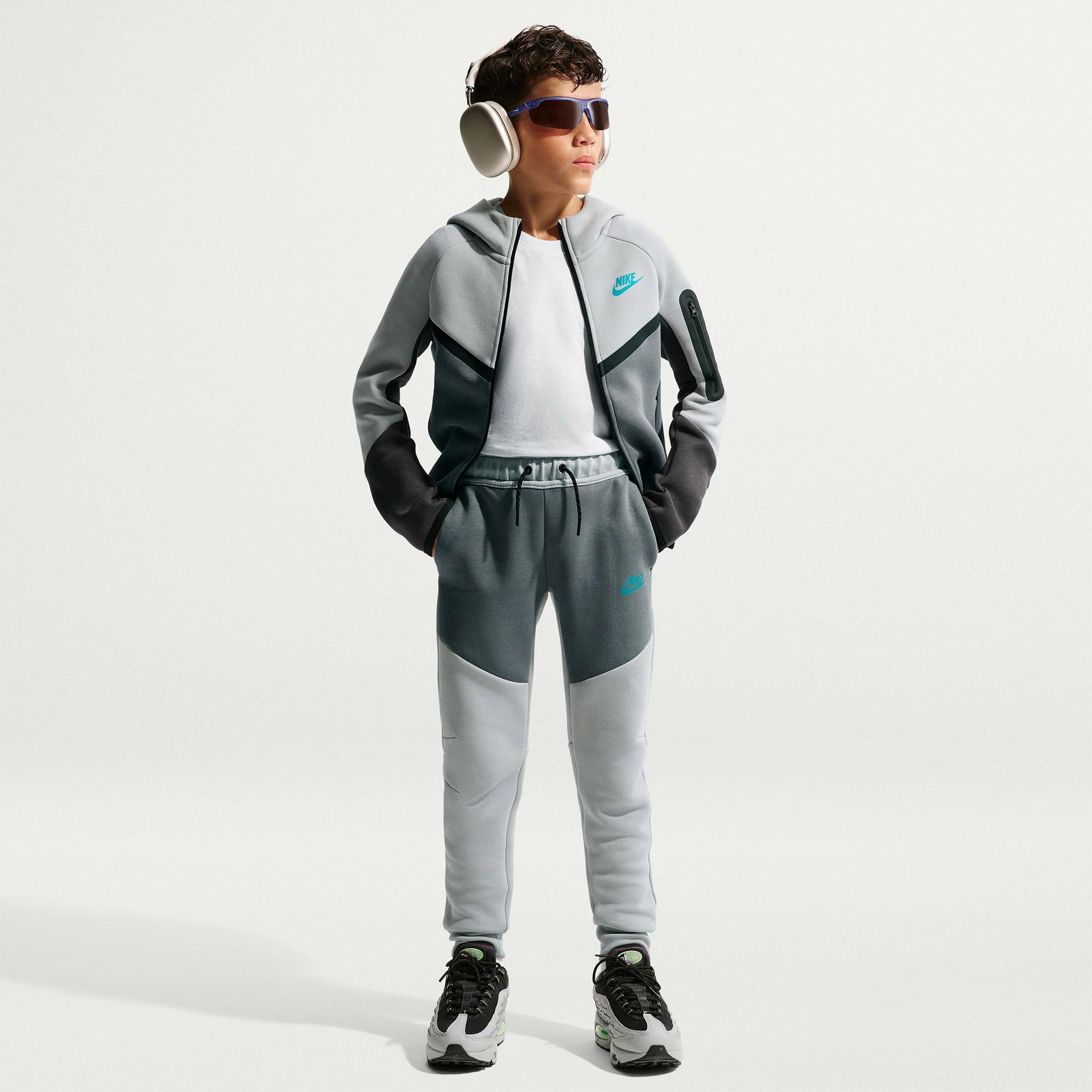 Nike Sportswear Tech Fleece Genç Çocuk Yeşil Eşofman Üstü