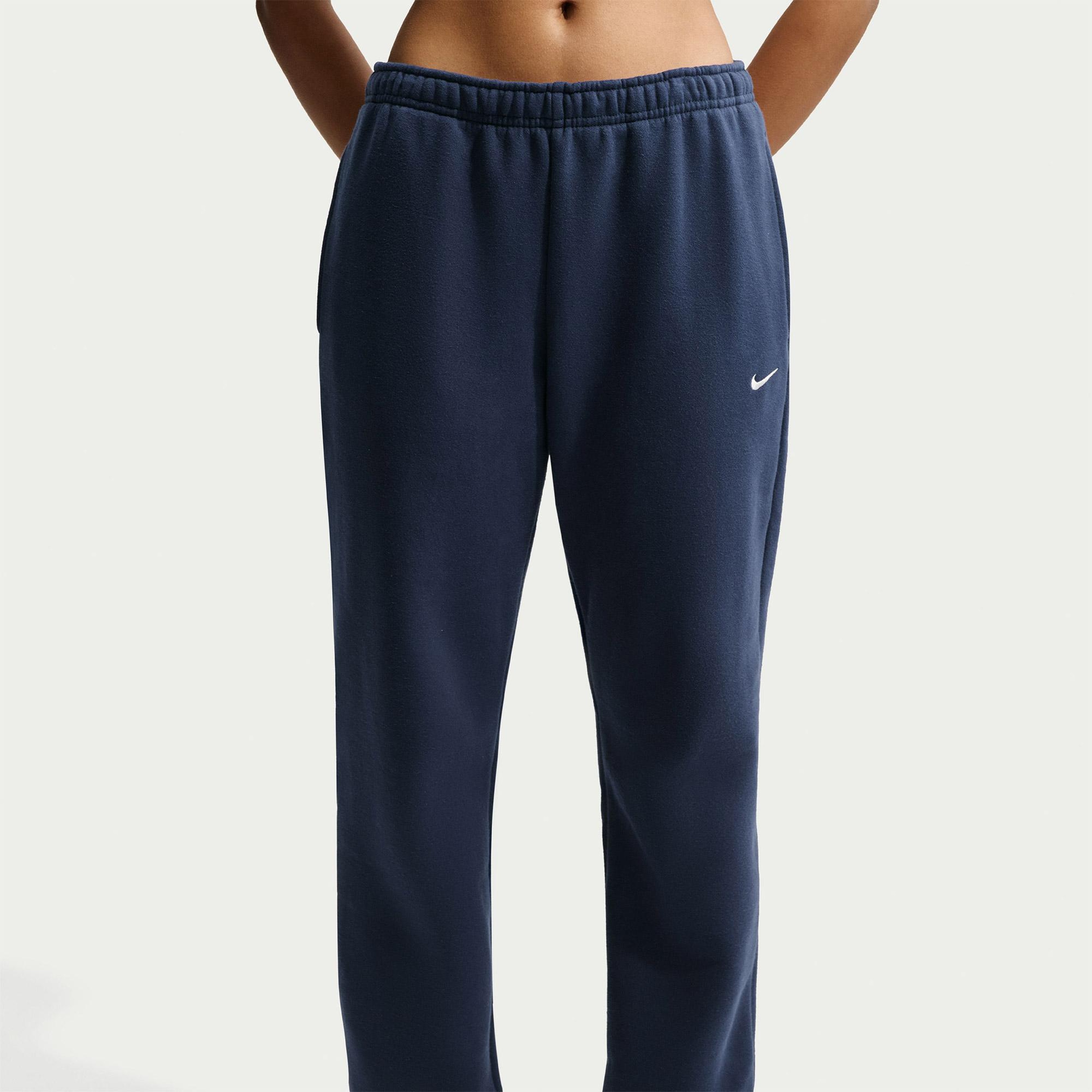 Nike Studio Fleece Kadın Lacivert Eşofman Altı