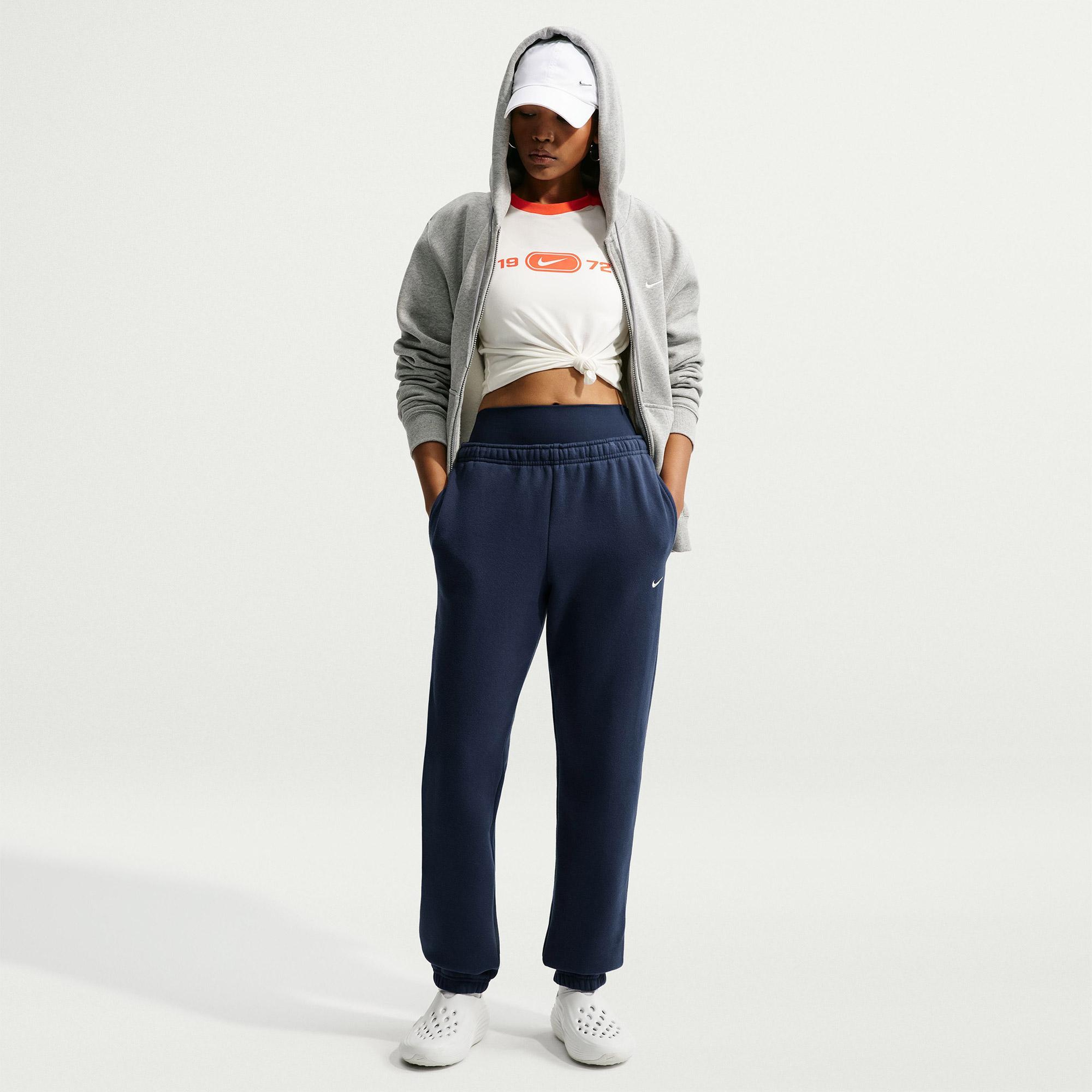 Nike Studio Fleece Kadın Lacivert Eşofman Altı