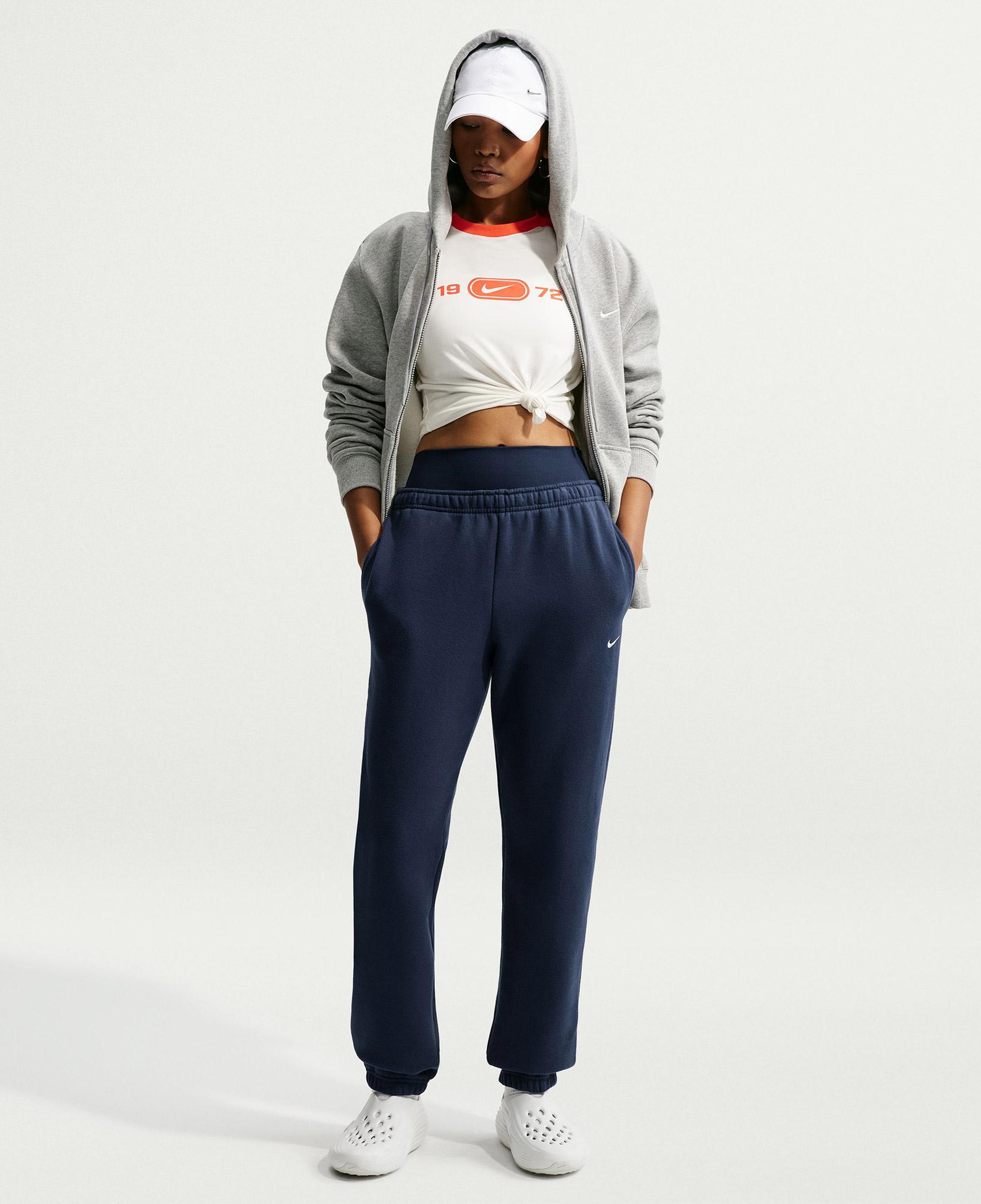 Nike Studio Fleece Kadın Lacivert Eşofman Altı