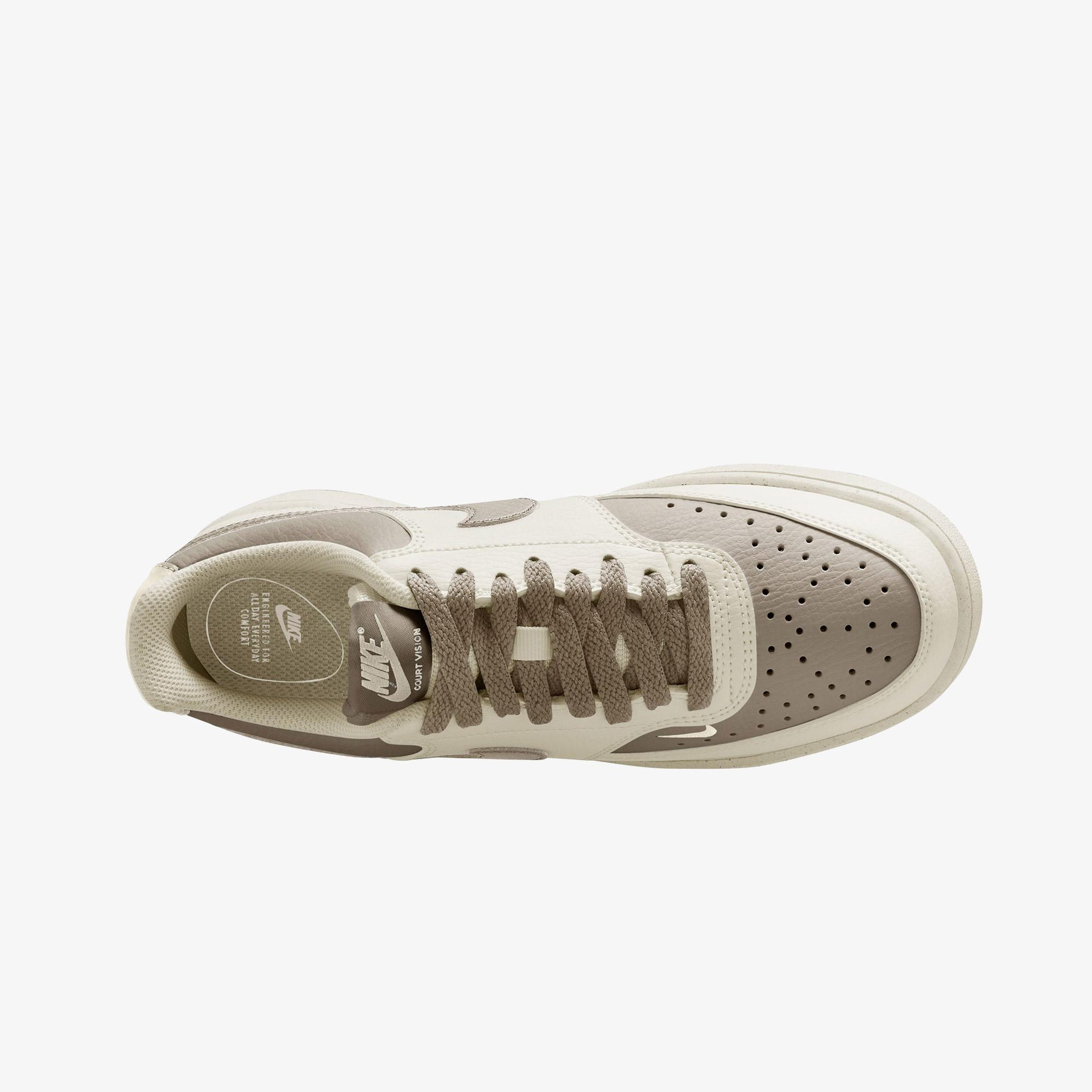 Nike Court Vision Low Next Nature Kadın Bej Spor Ayakkabı