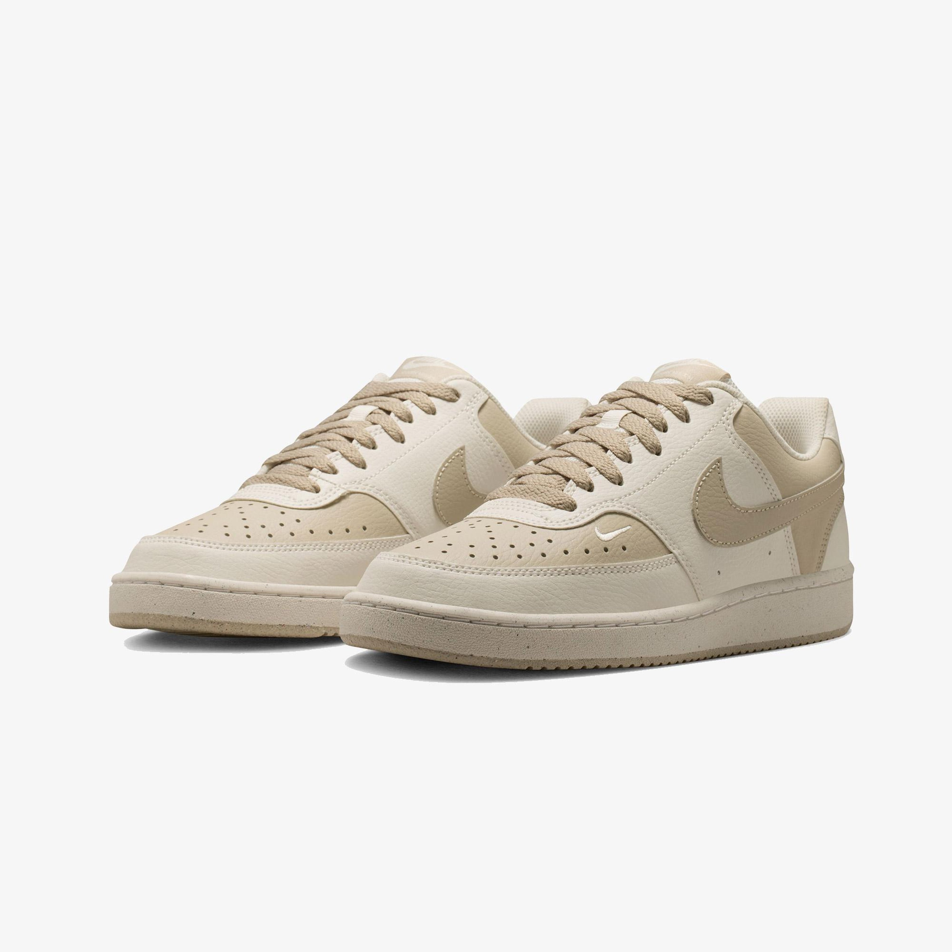 Nike Court Vision Low Next Nature Kadın Bej Spor Ayakkabı