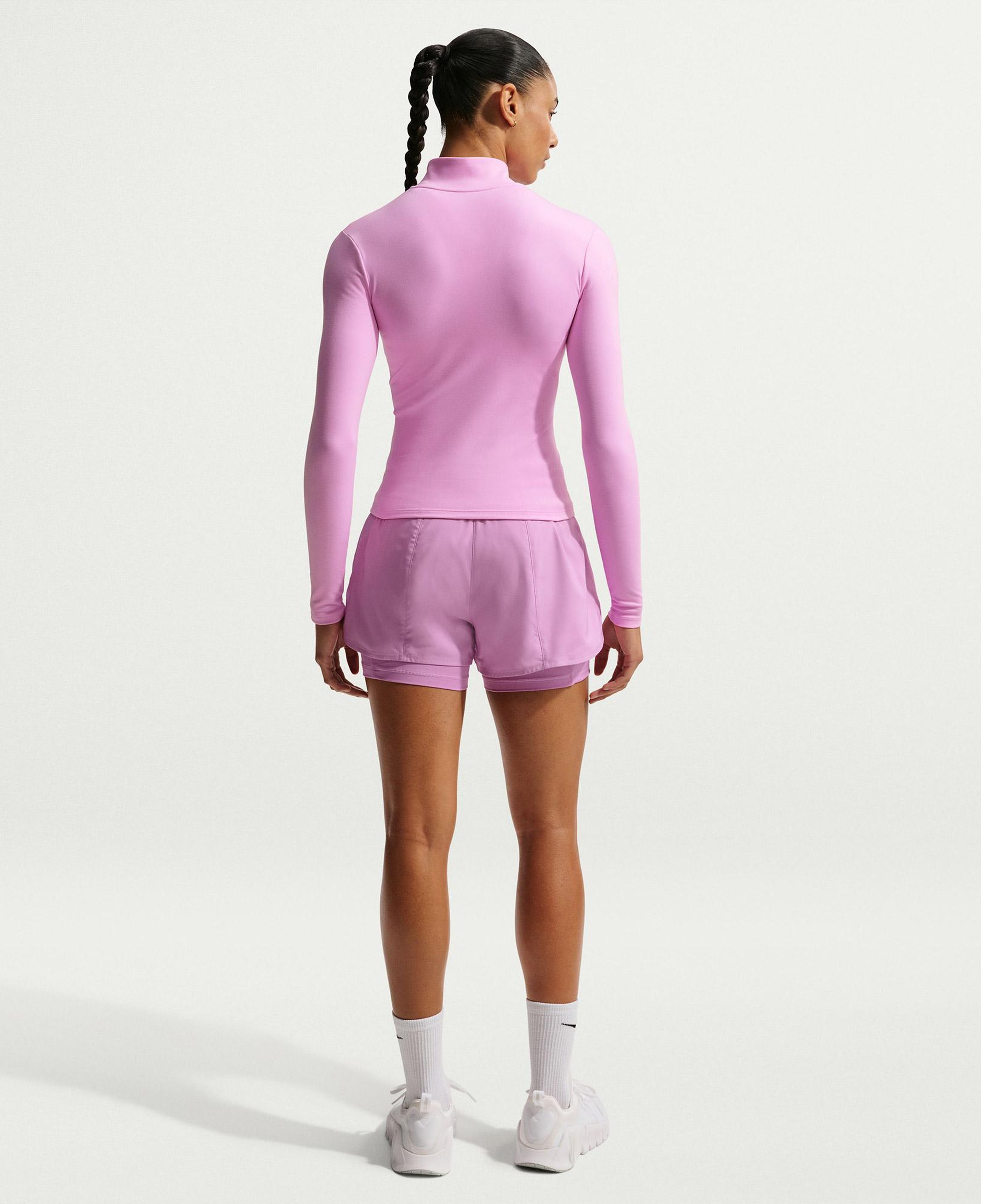 Nike One Dri-Fit Fitted Kadın Pembe Sweatshirt
