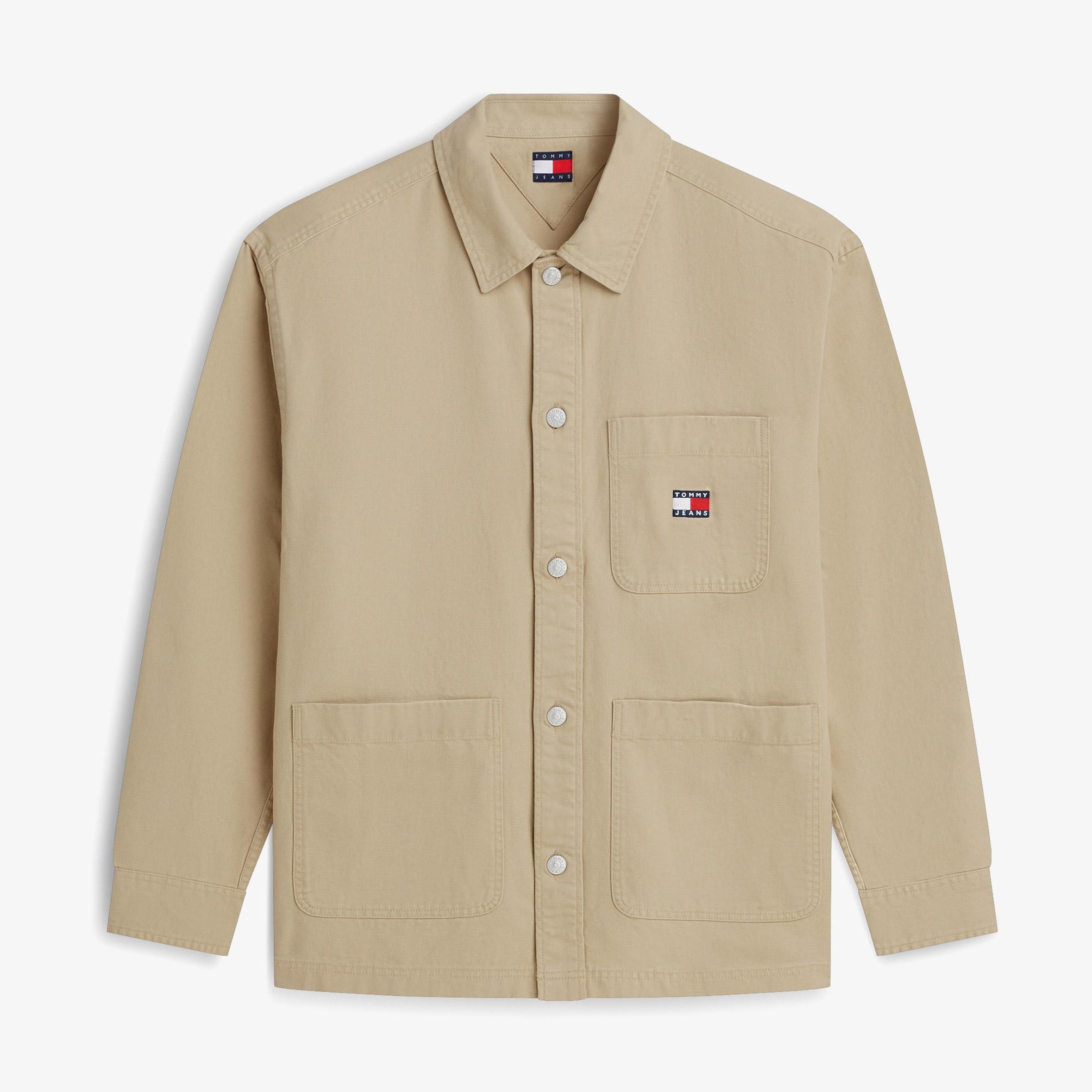 Tommy Hilfiger Essential Overshirt Ext Erkek Sarı T-Shirt