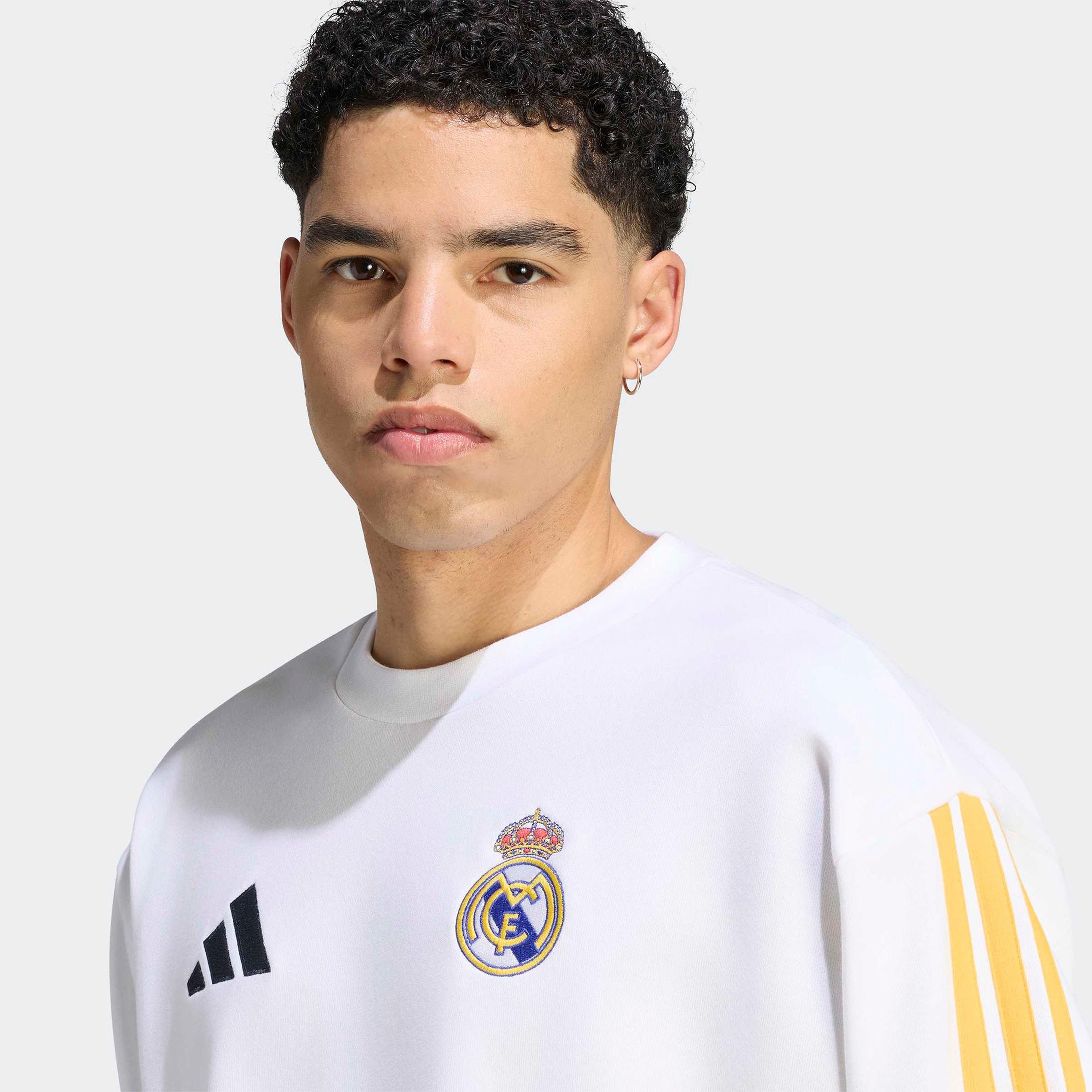 adidas Real Dna Swt Erkek Beyaz Sweatshirt