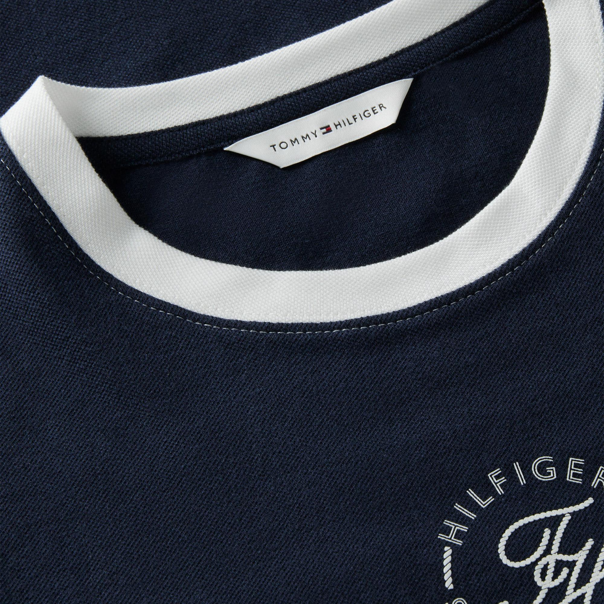 Tommy Hilfiger Roundal Kadın Mavi T-Shirt