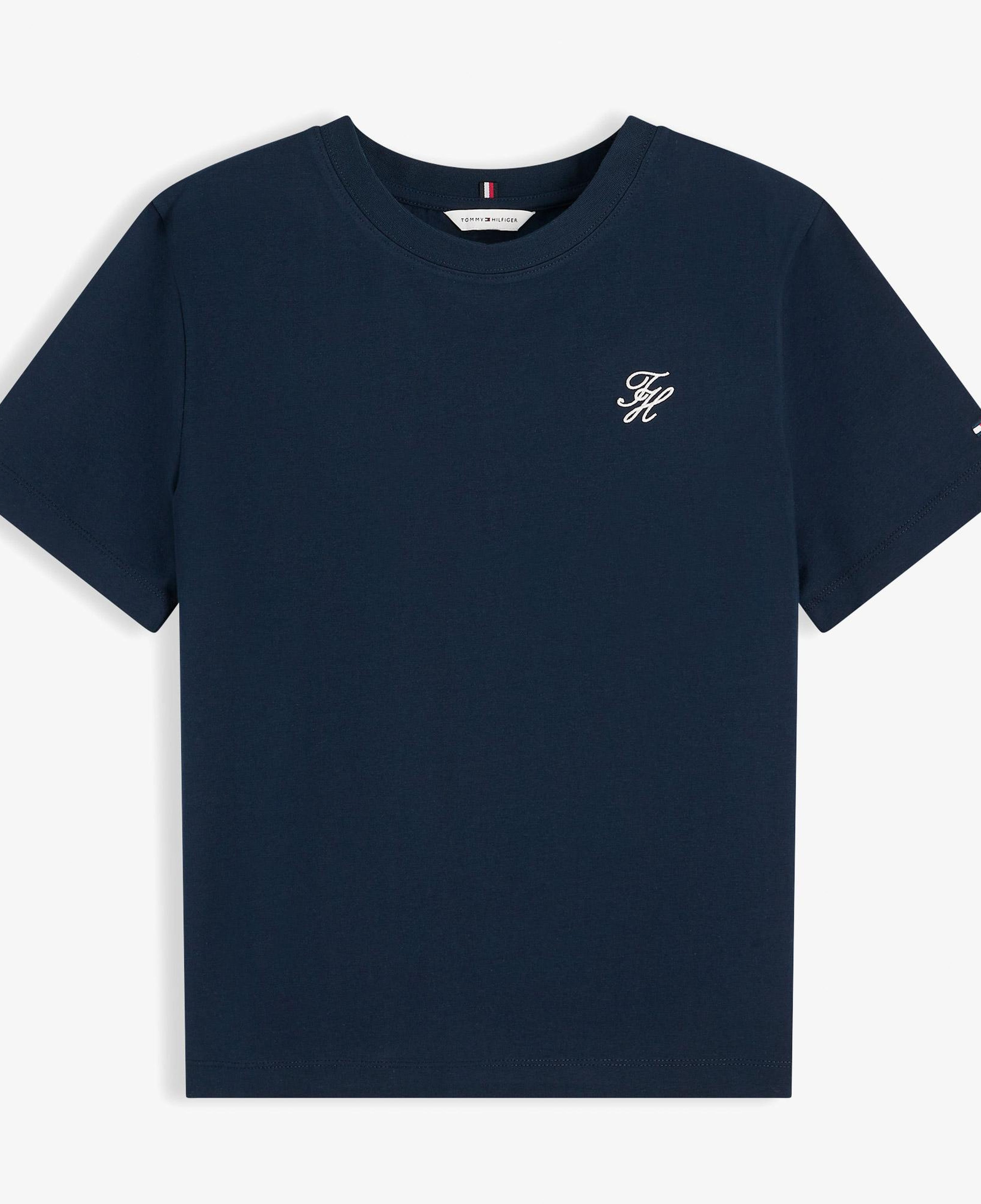Tommy Hilfiger Script Kadın Mavi T-Shirt