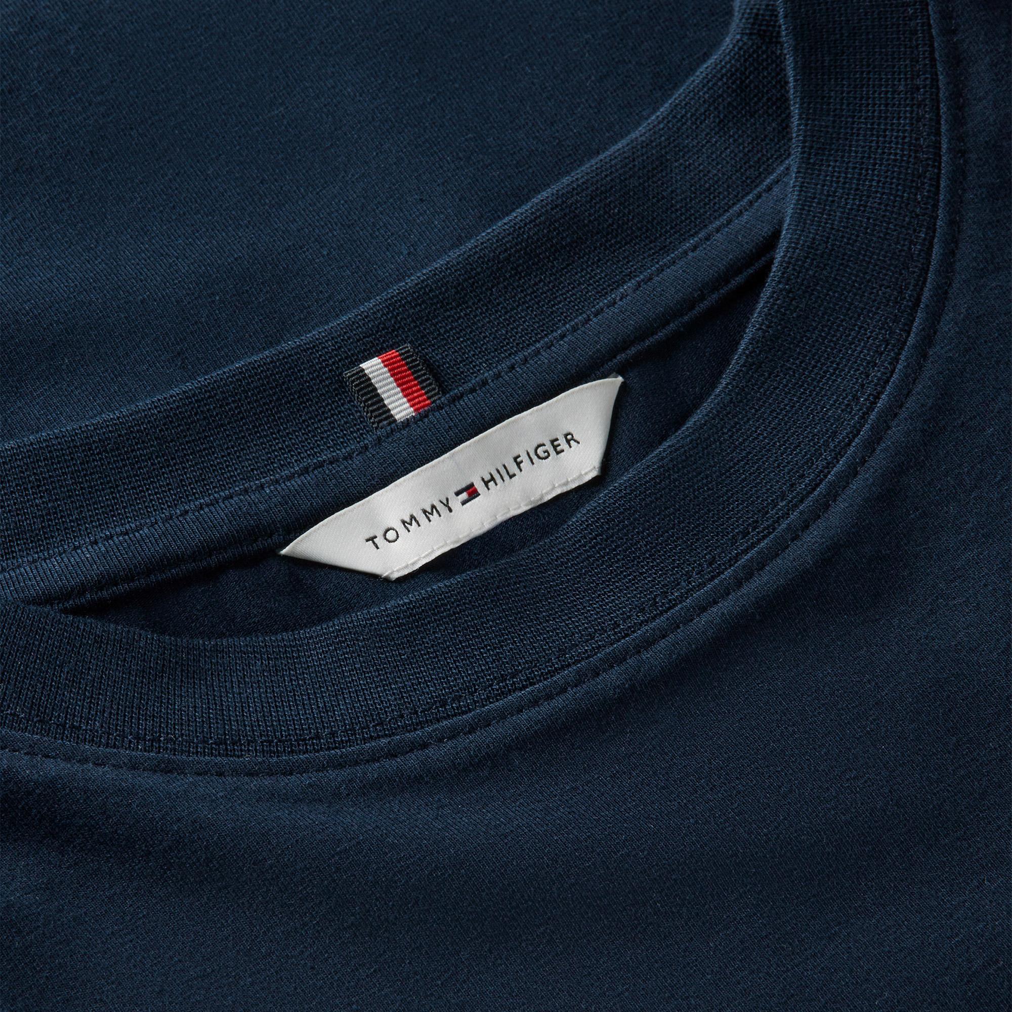 Tommy Hilfiger Script Kadın Mavi T-Shirt