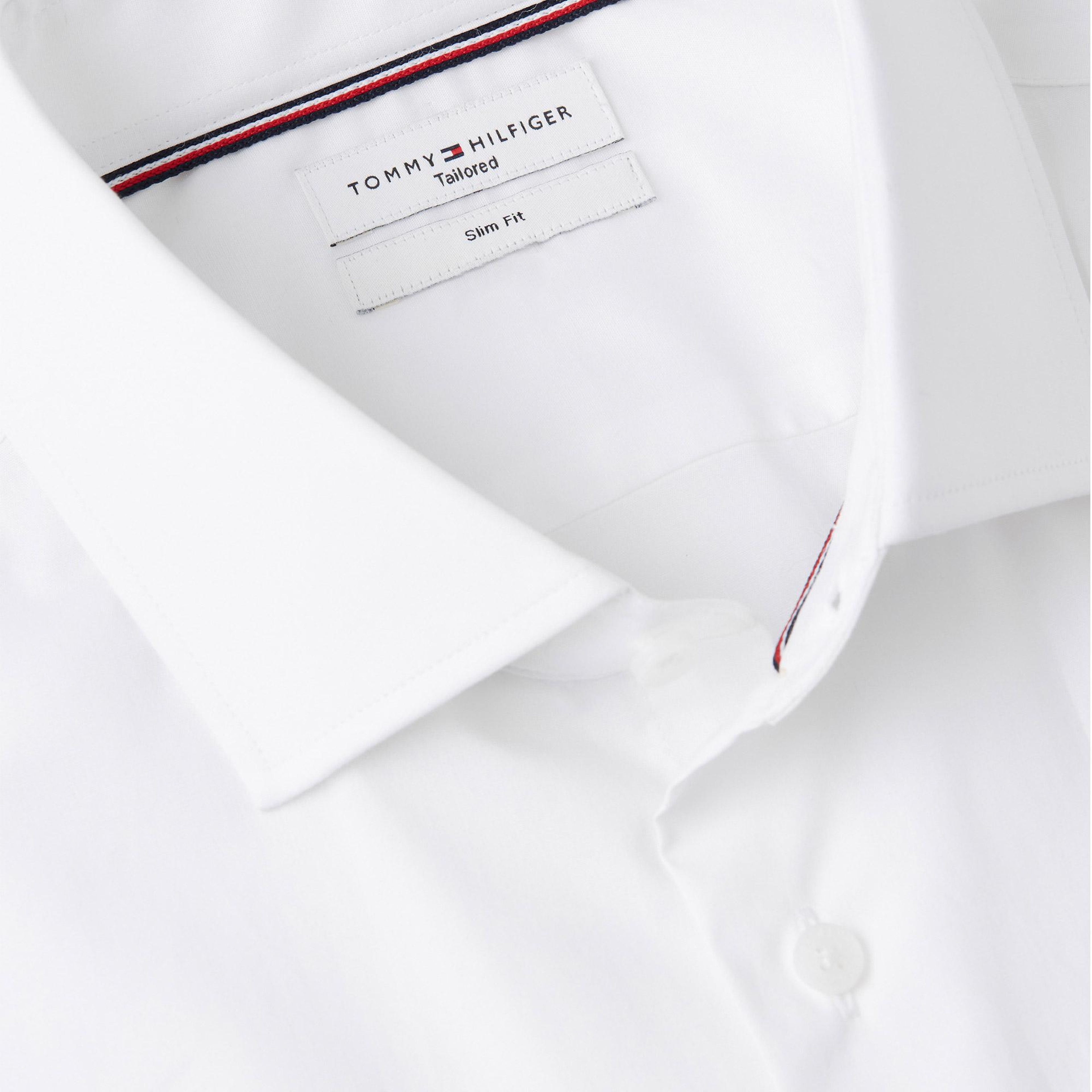 Tommy Hilfiger Non Iron Erkek Beyaz Gömlek