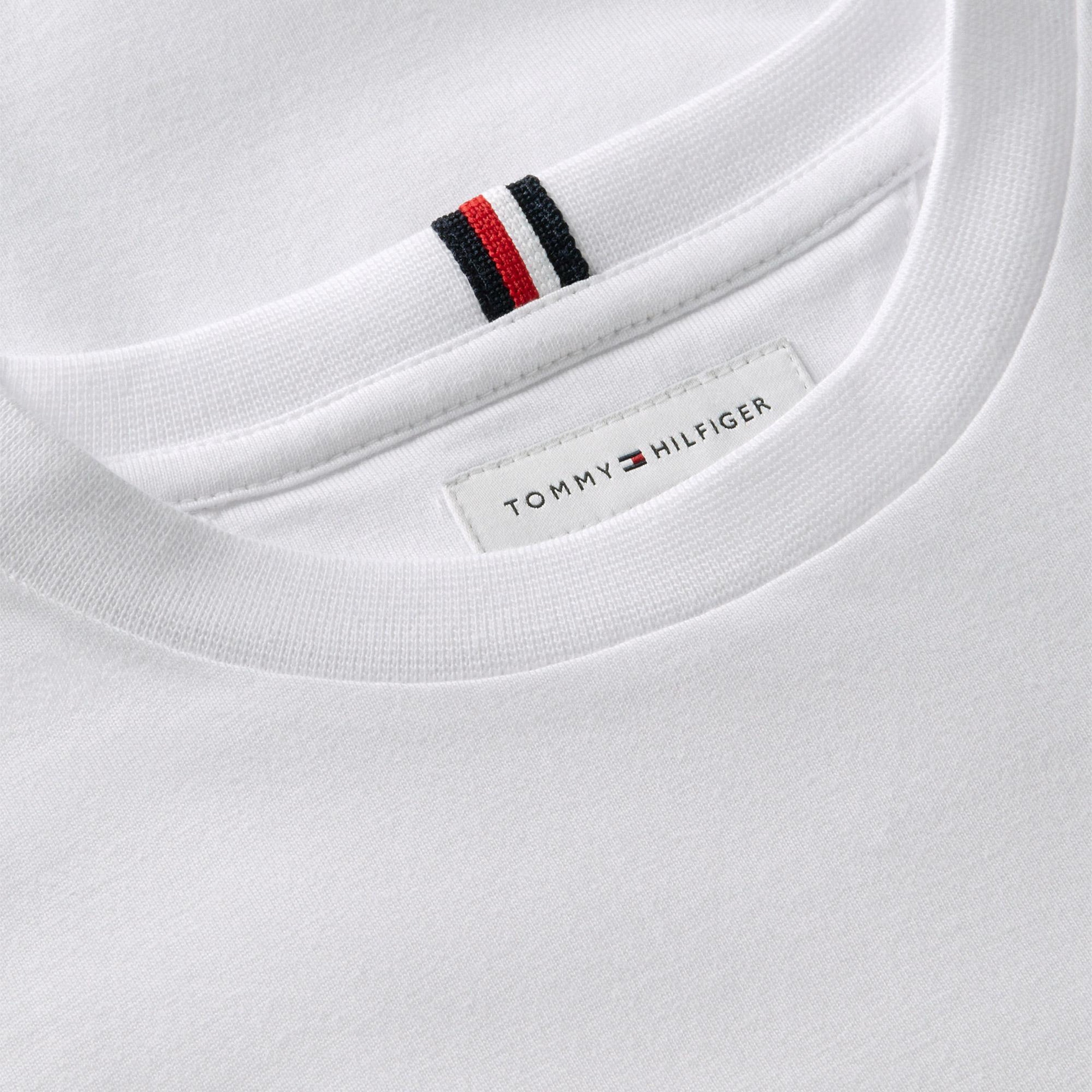Tommy Hilfiger Essential Çocuk Beyaz T-Shirt