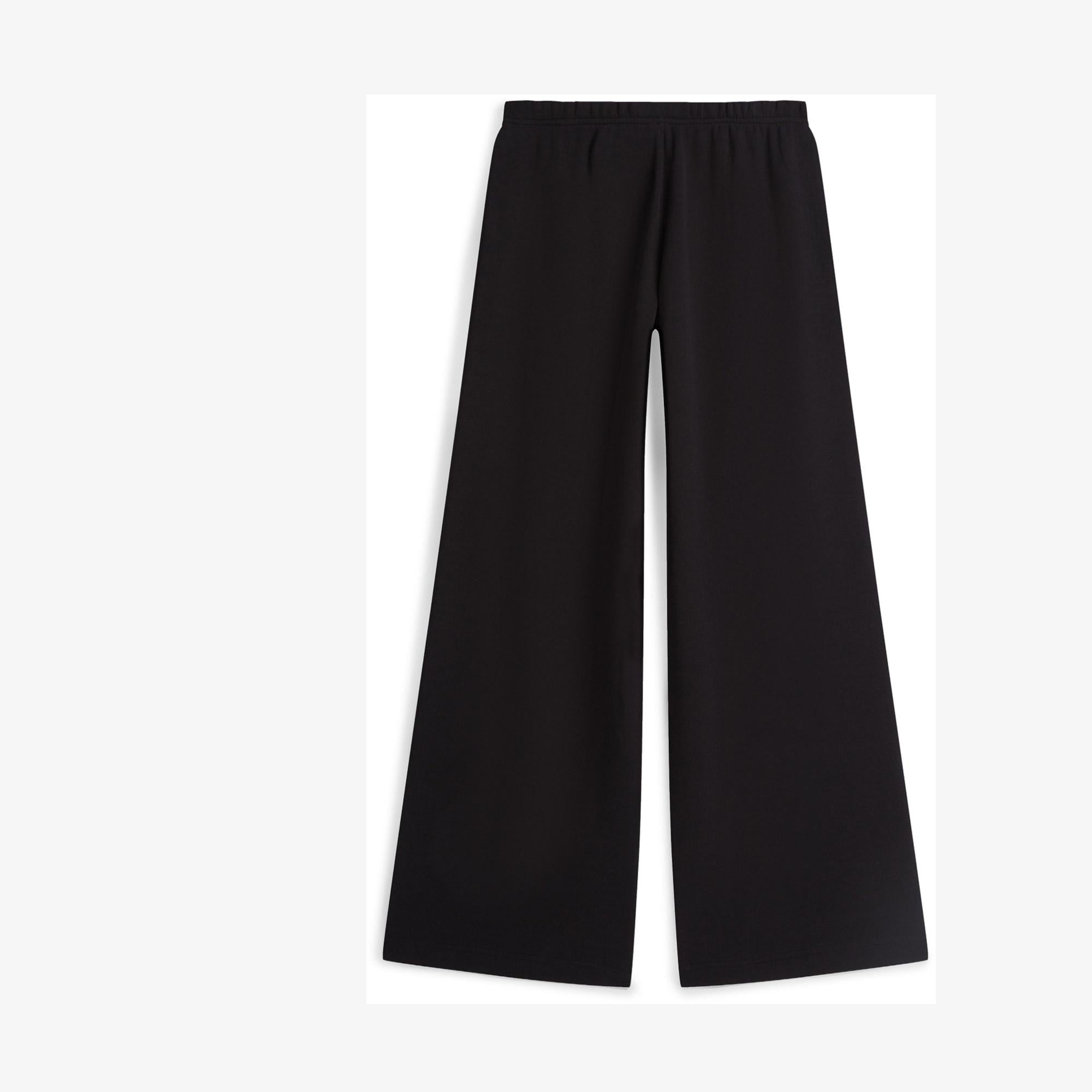 Tommy Hilfiger Wide Leg Kadın Siyah Eşofman Altı