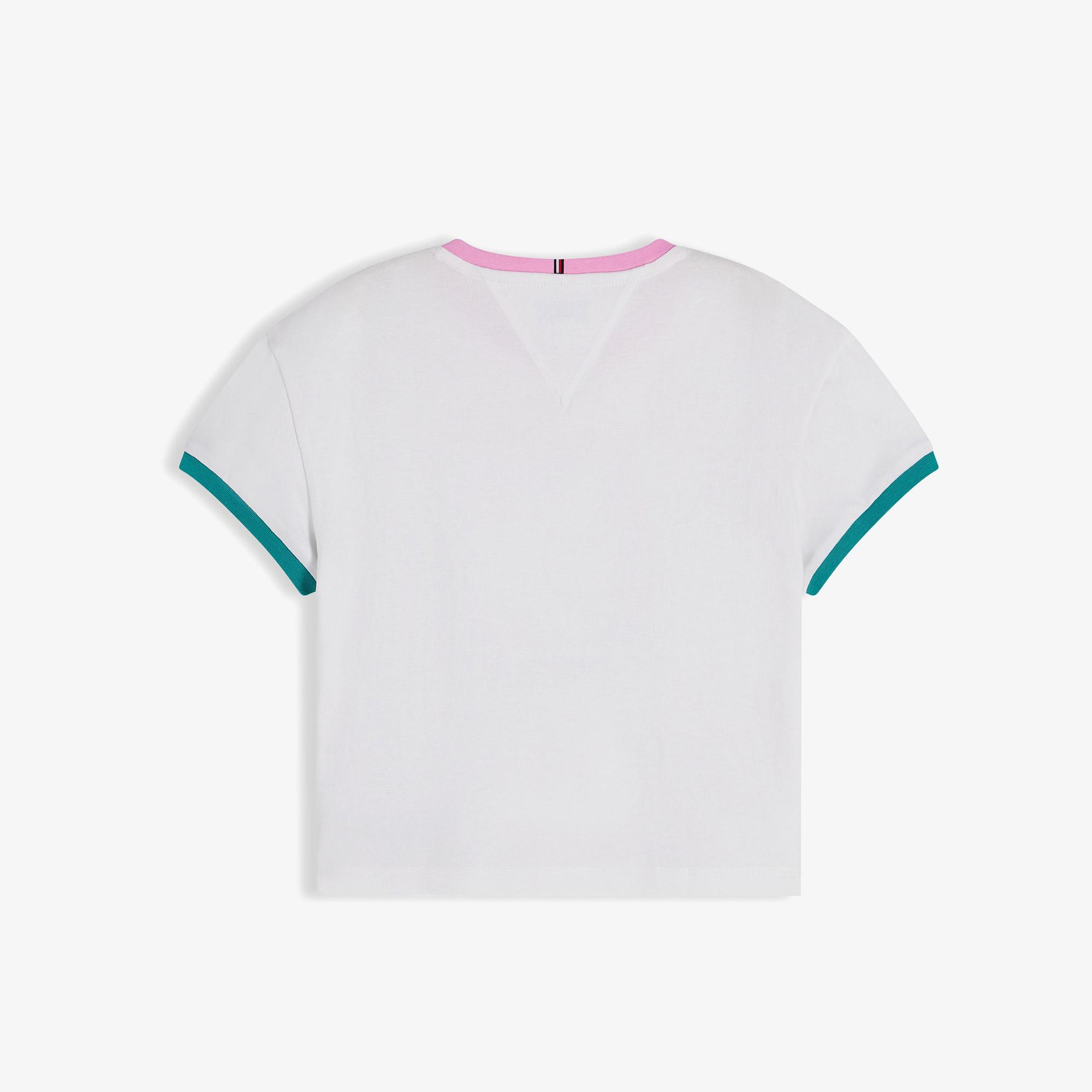 Tommy Hilfiger Crest Çocuk Beyaz T-Shirt