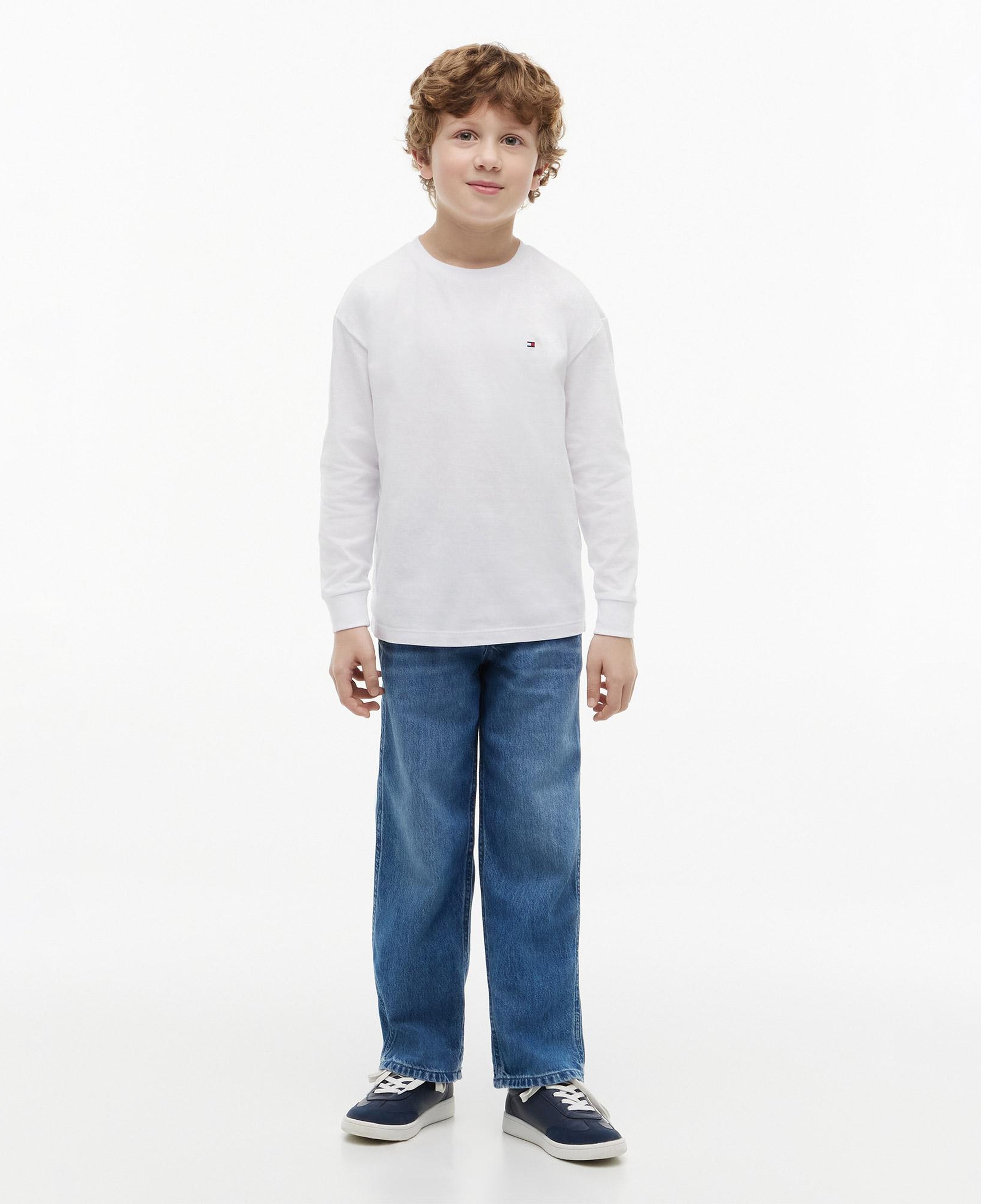 Tommy Hilfiger Essential Çocuk Beyaz T-Shirt