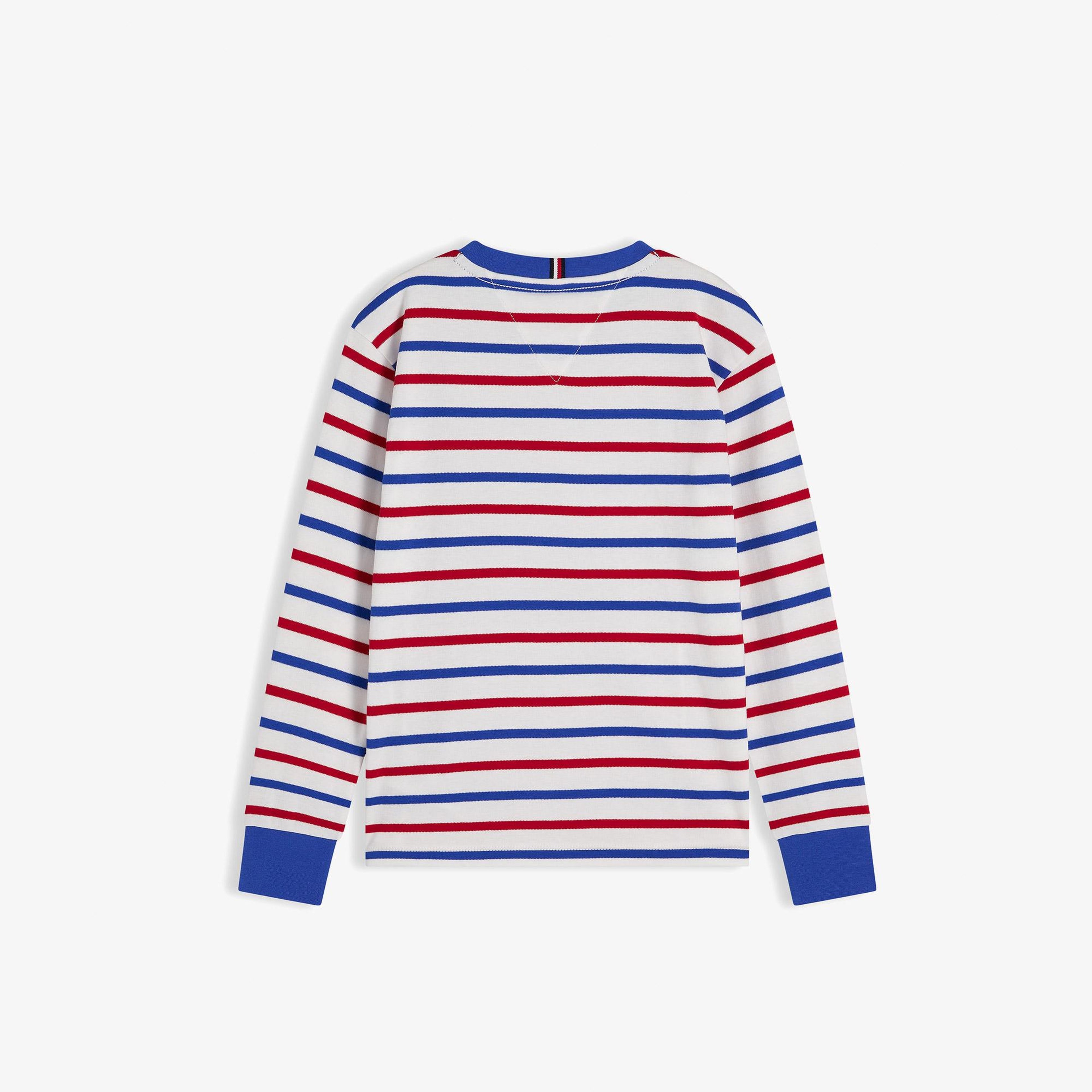 Tommy Hilfiger Stripe Çocuk Kırmızı T-Shirt
