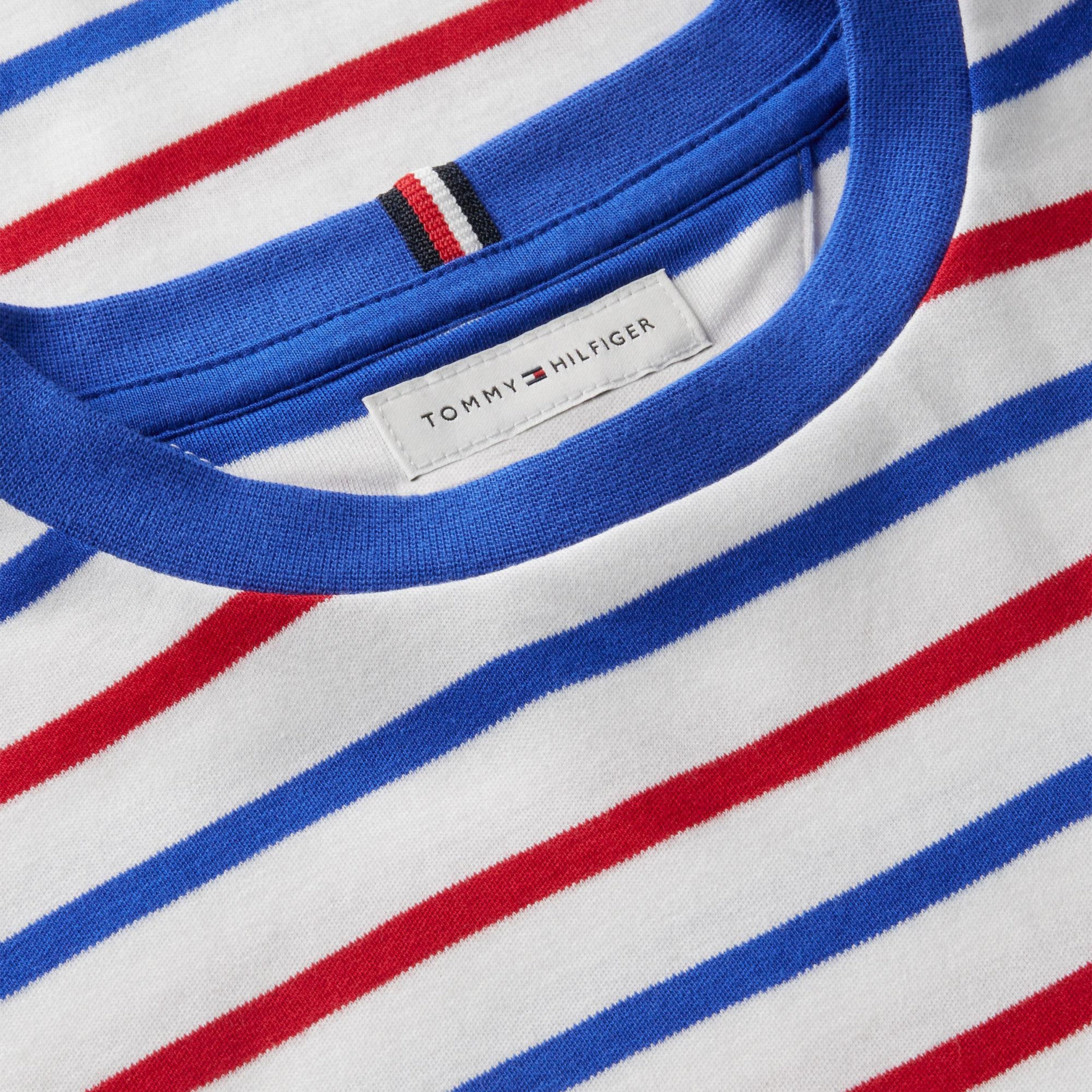 Tommy Hilfiger Stripe Çocuk Kırmızı T-Shirt