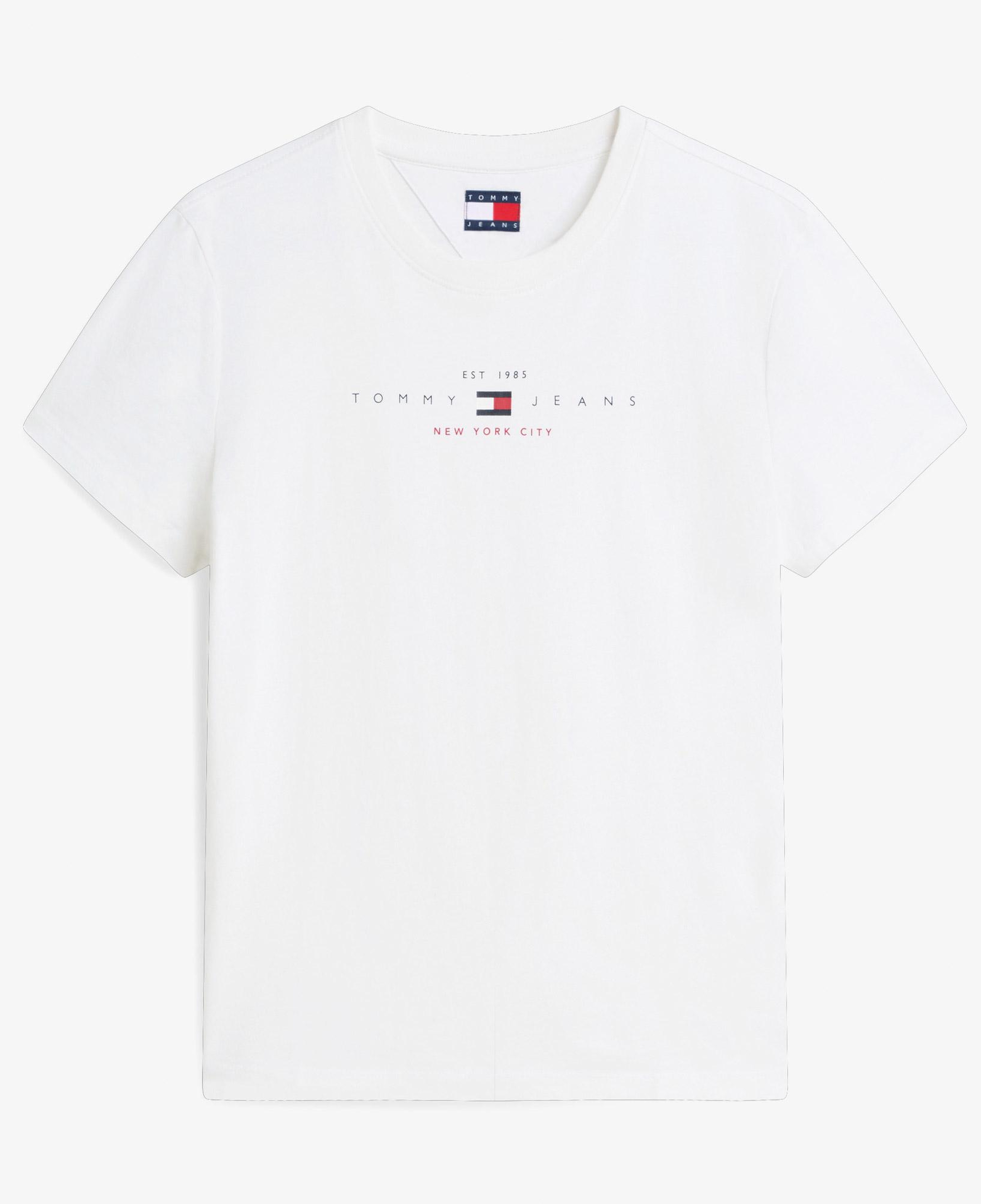 Tommy Hilfiger Linear Kadın Beyaz T-Shirt