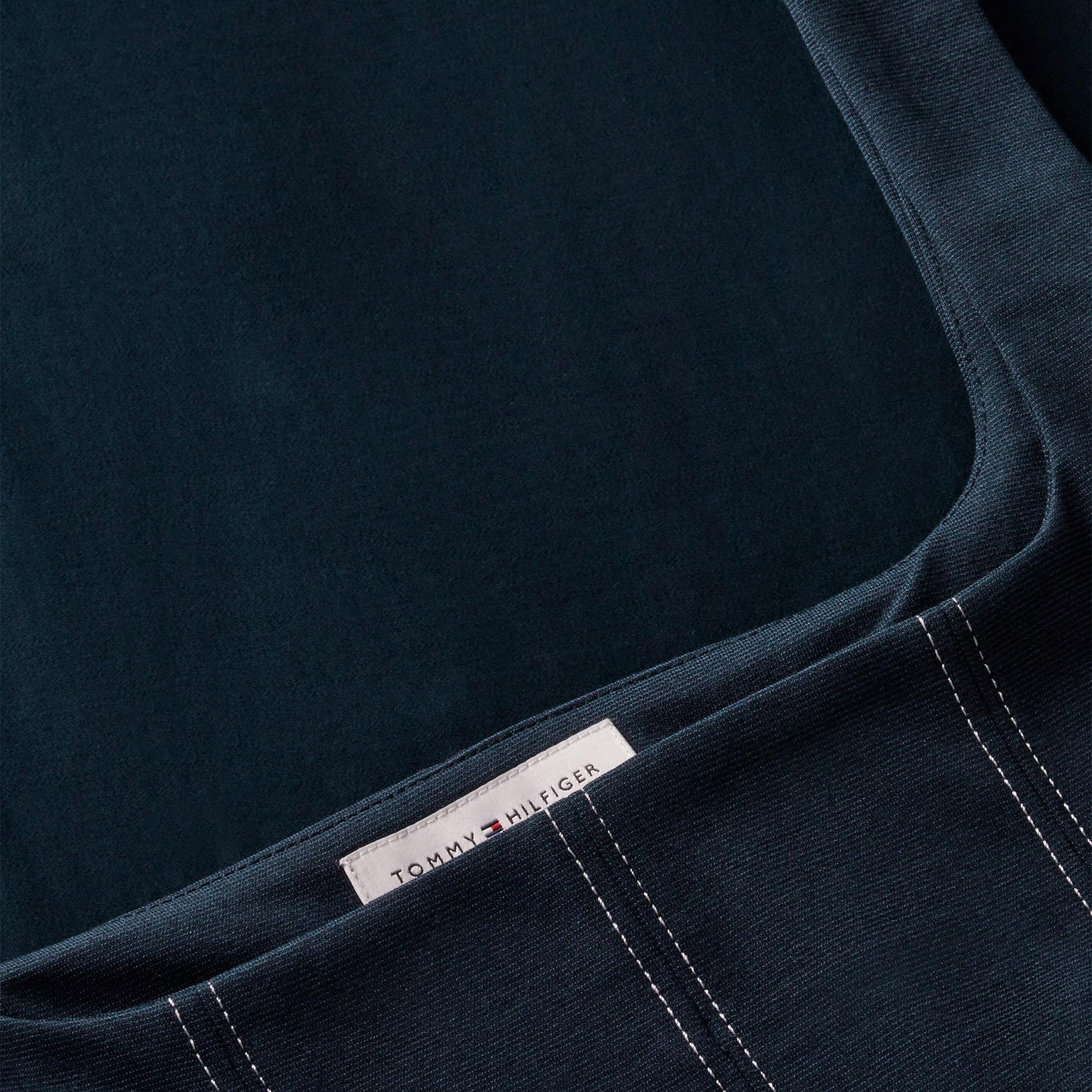 Tommy Hilfiger Contrast Stitch Kadın Lacivert Elbise