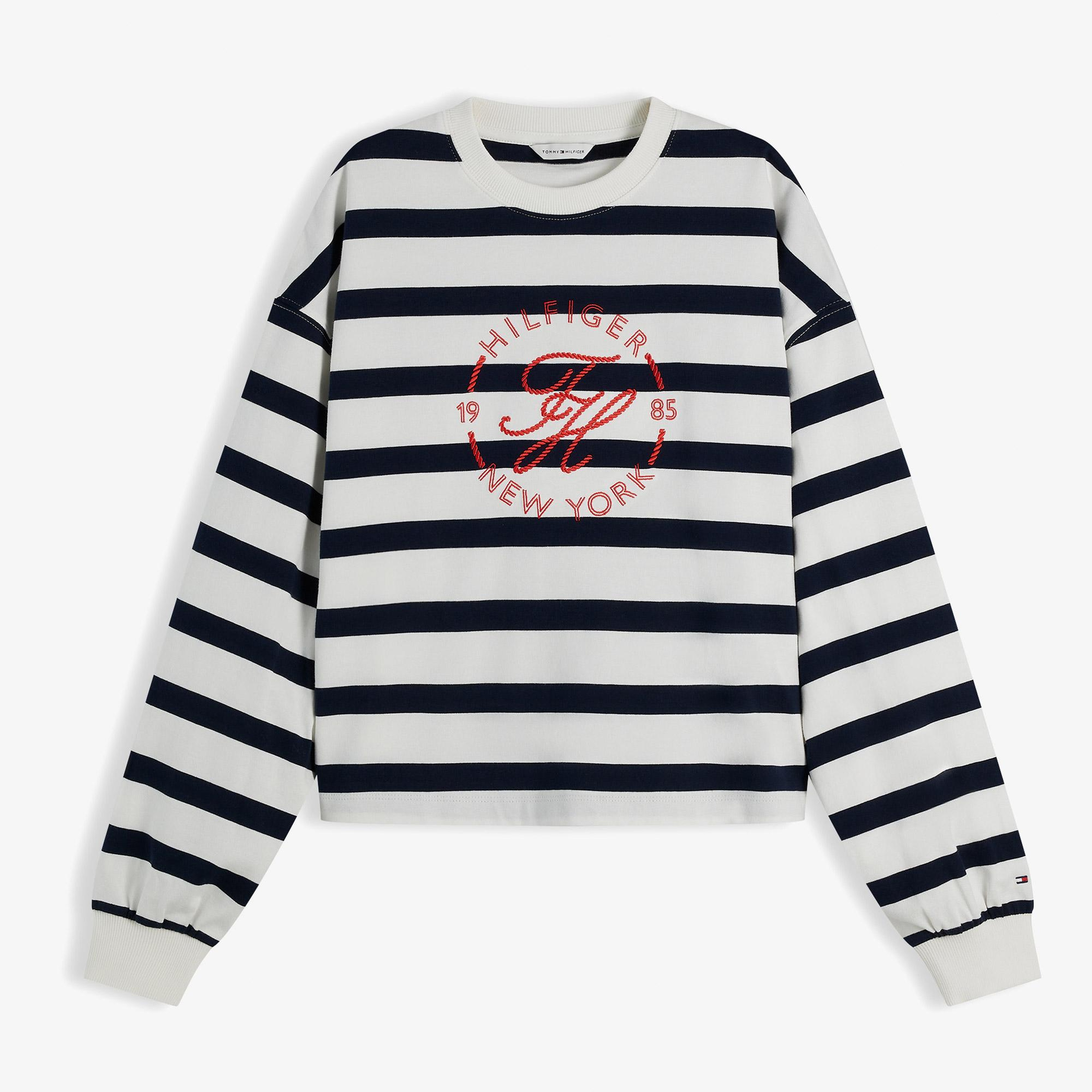 Tommy Hilfiger Roundal Kadın Beyaz T-Shirt