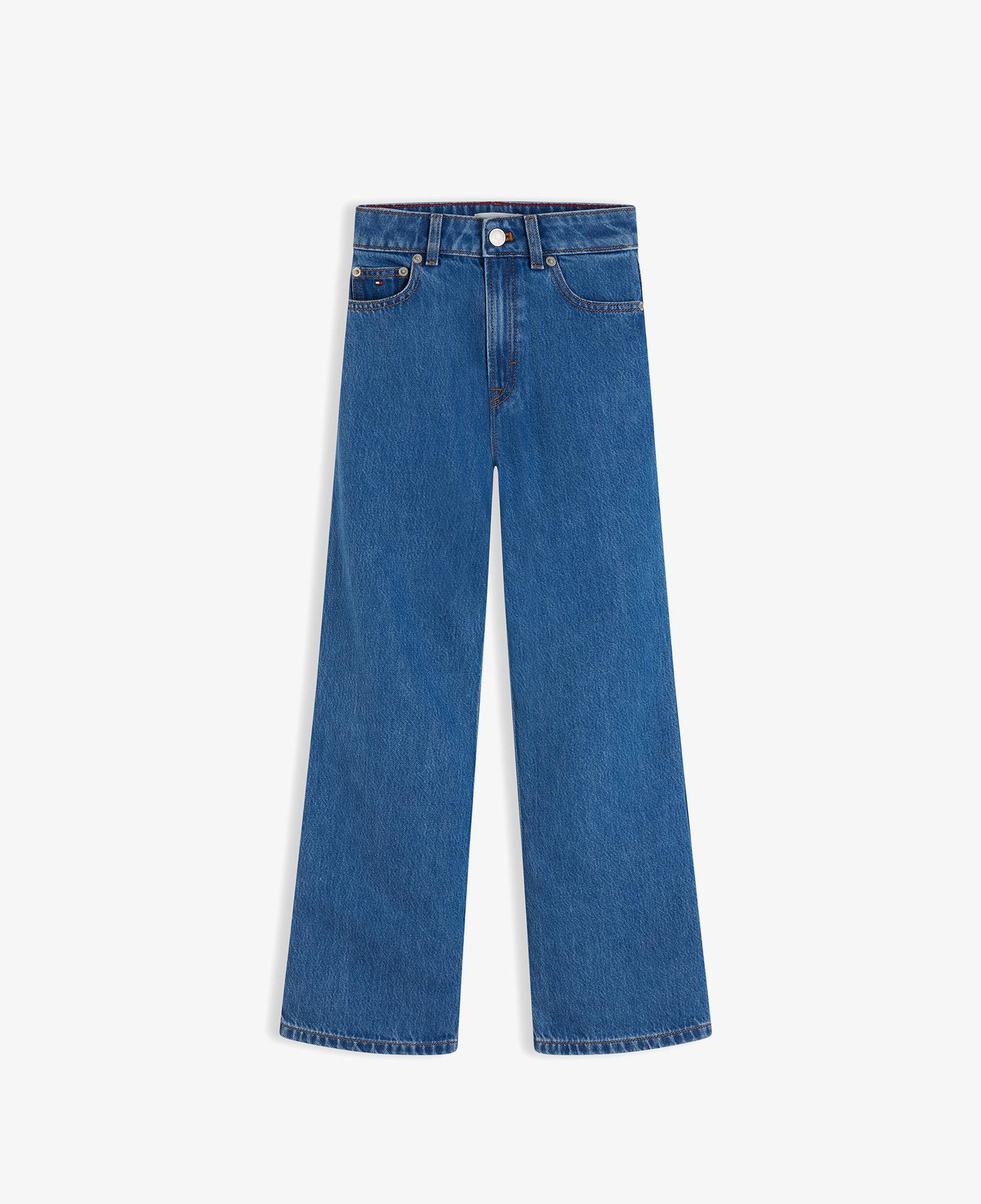 Tommy Hilfiger Mabel Wide Leg Çocuk Mavi Jean