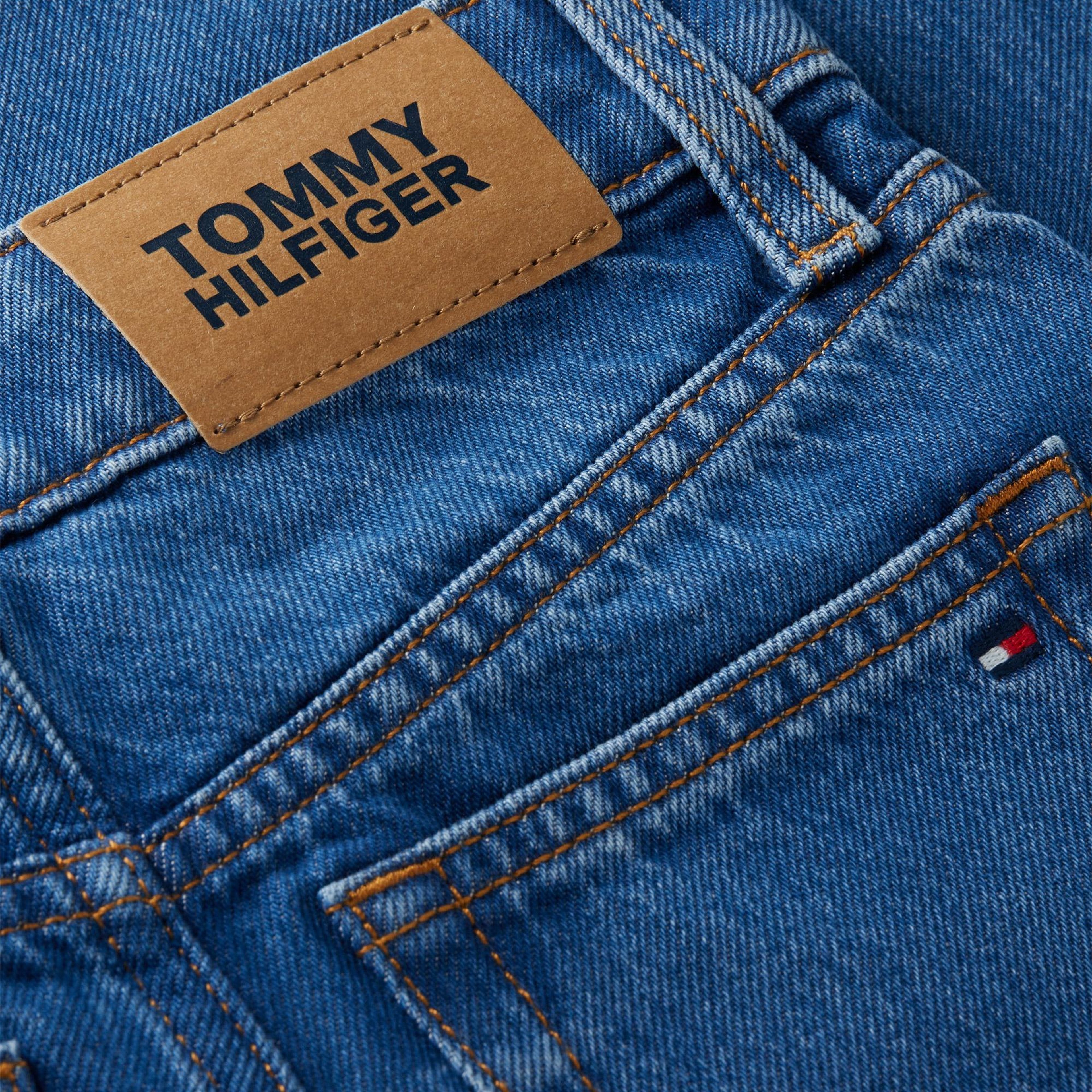 Tommy Hilfiger Mabel Wide Leg Çocuk Mavi Jean