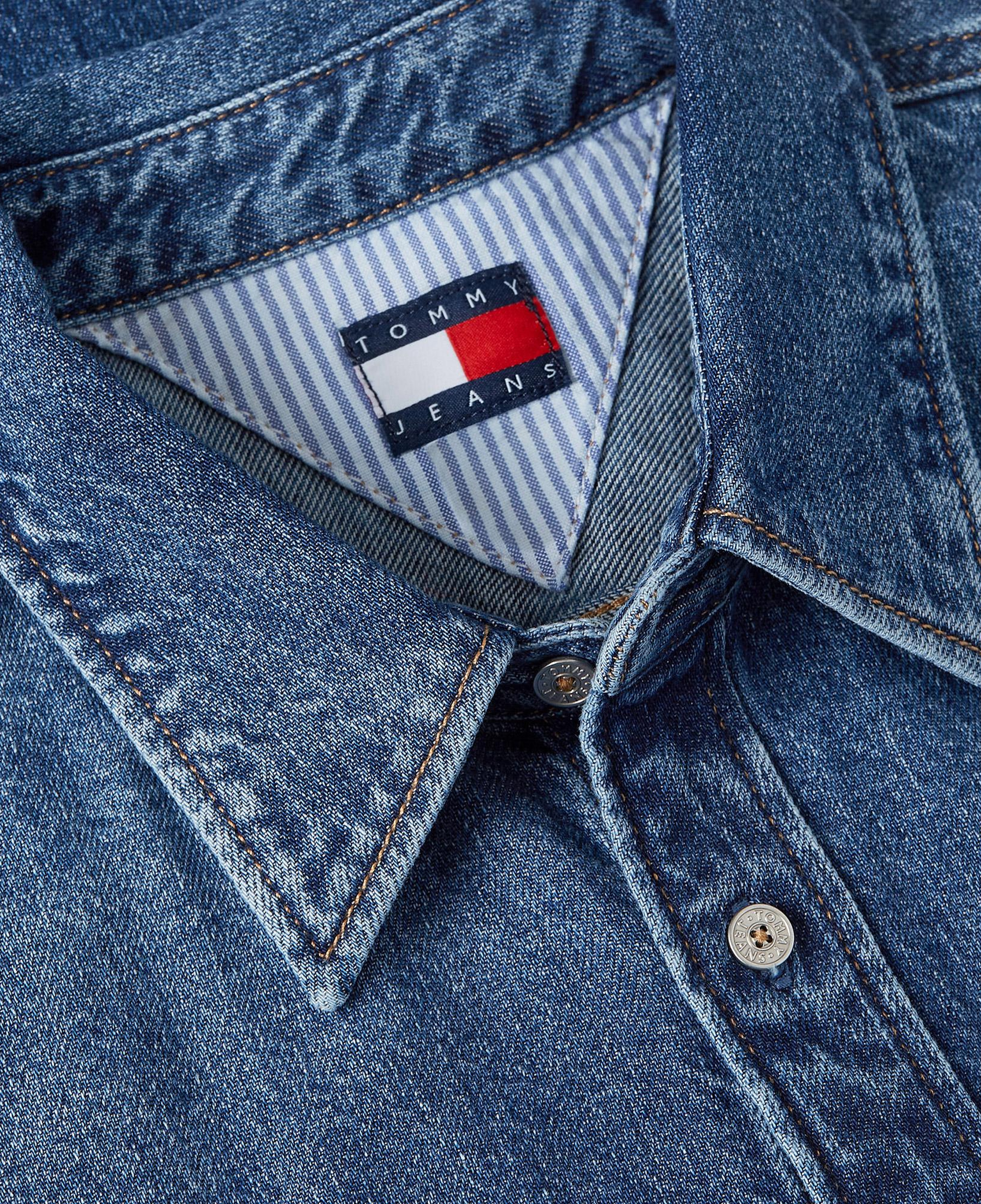 Tommy Hilfiger Regular Denim Cj8039 Erkek Mavi Gömlek