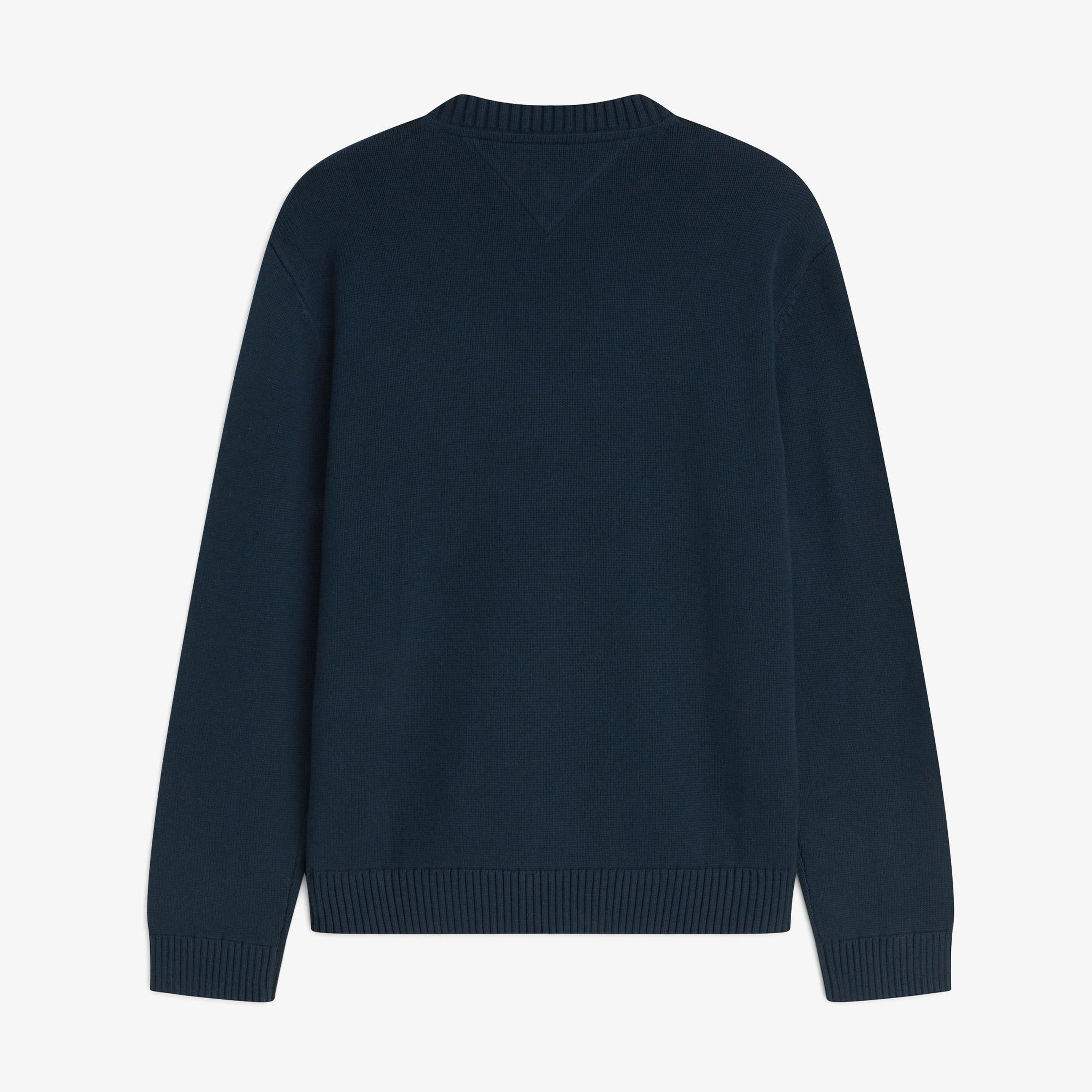 Tommy Hilfiger Flag Erkek Lacivert Triko