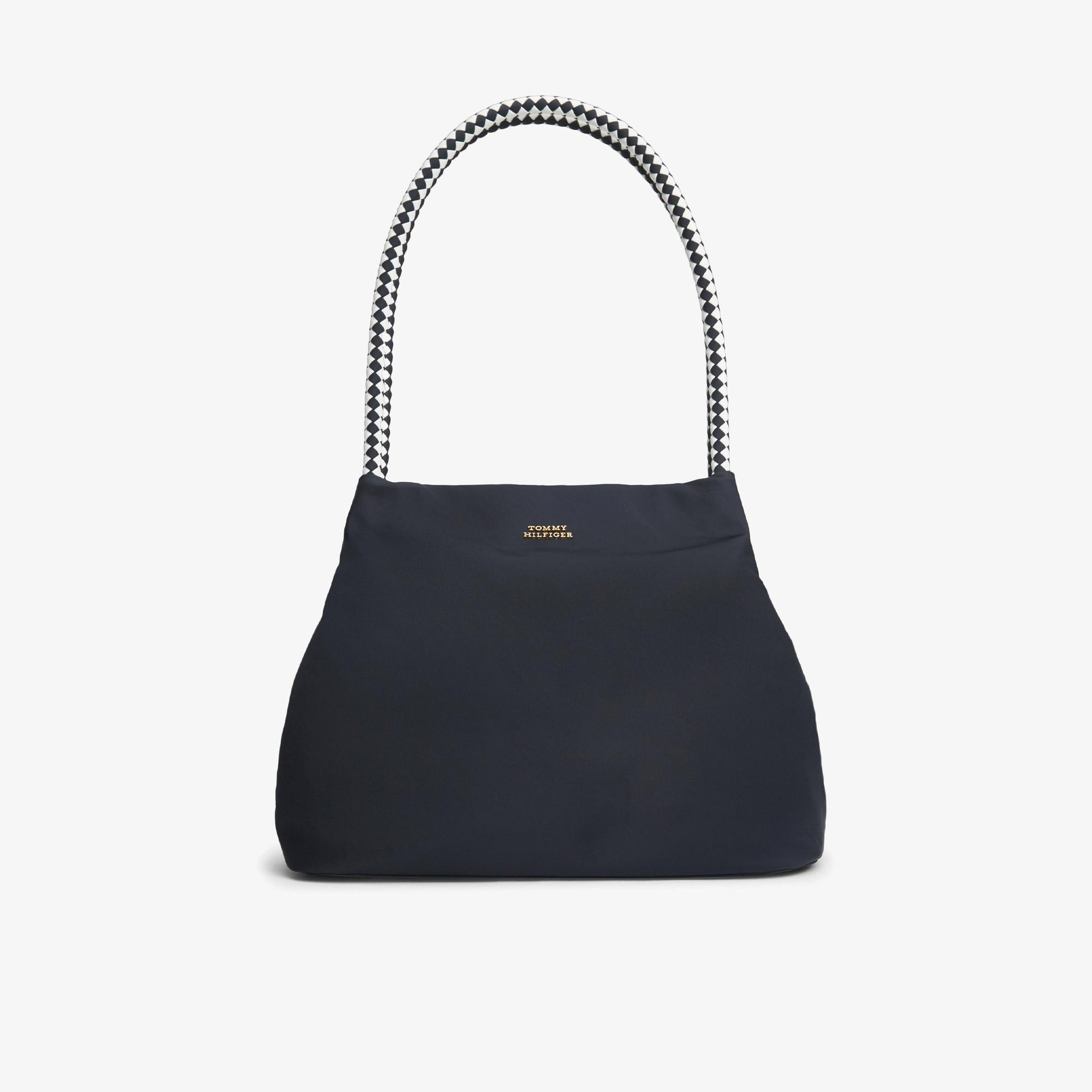 Tommy Hilfiger Marina Hobo/Tote Nylon Kadın Lacivert El Çantası