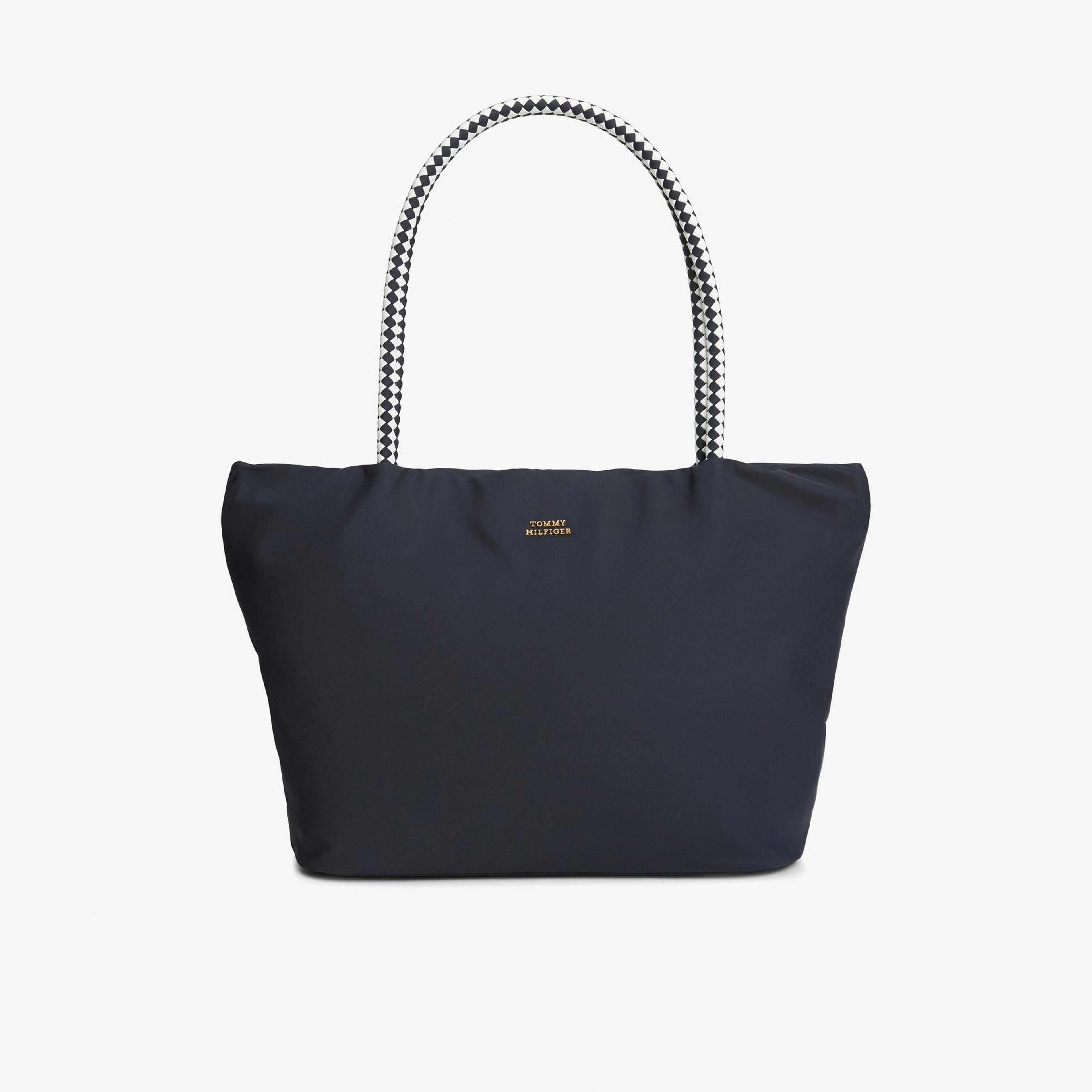 Tommy Hilfiger Marina Hobo/Tote Nylon Kadın Lacivert El Çantası