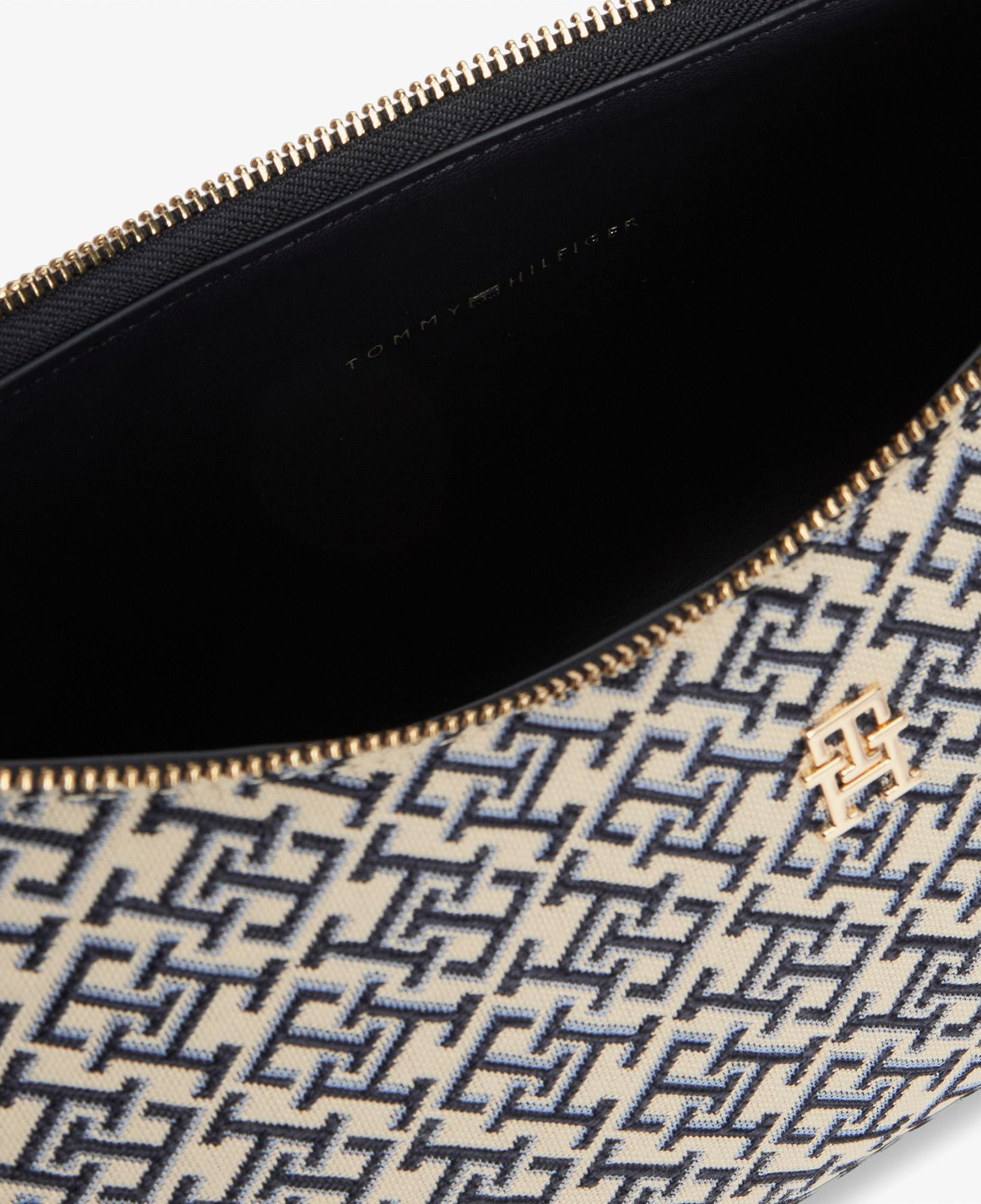 Tommy Hilfiger Icon Jacquard Kadın Mavi El Çantası