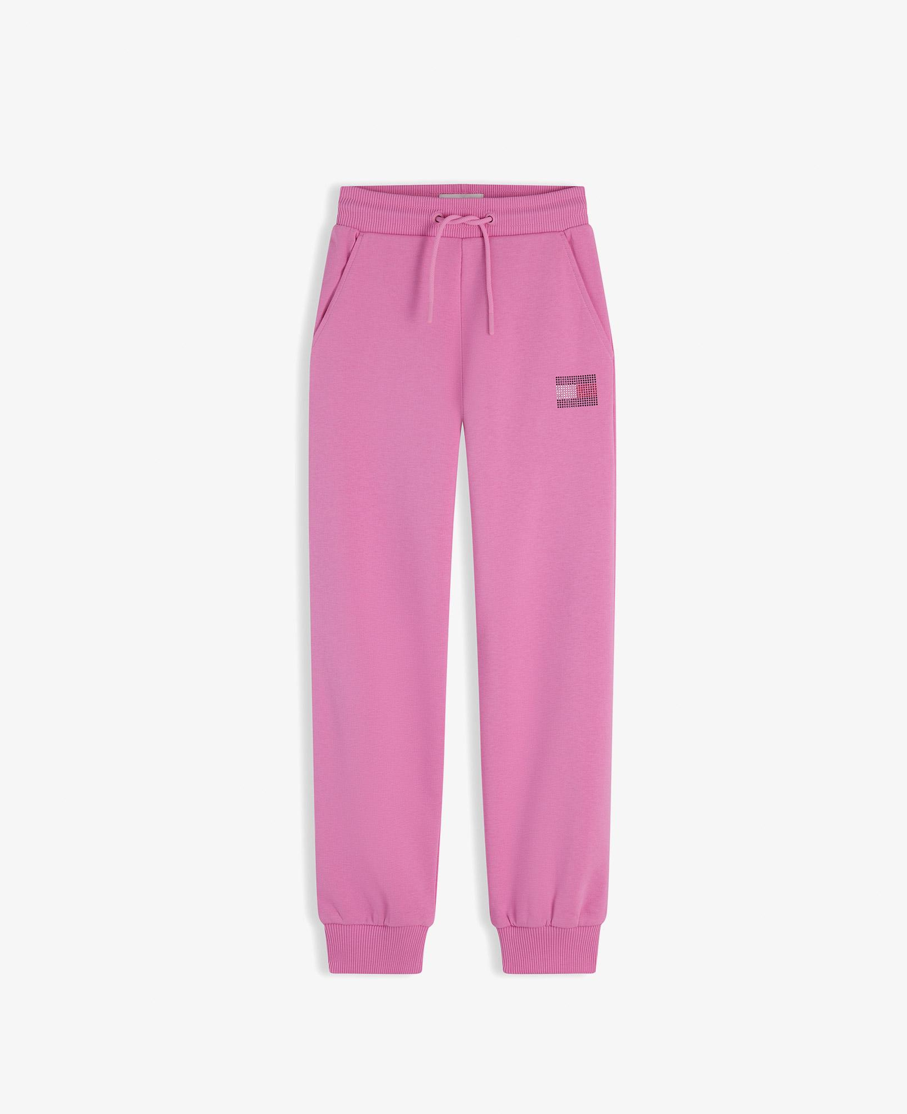 Tommy Hilfiger Rhinestone Çocuk Pembe Eşofman Altı