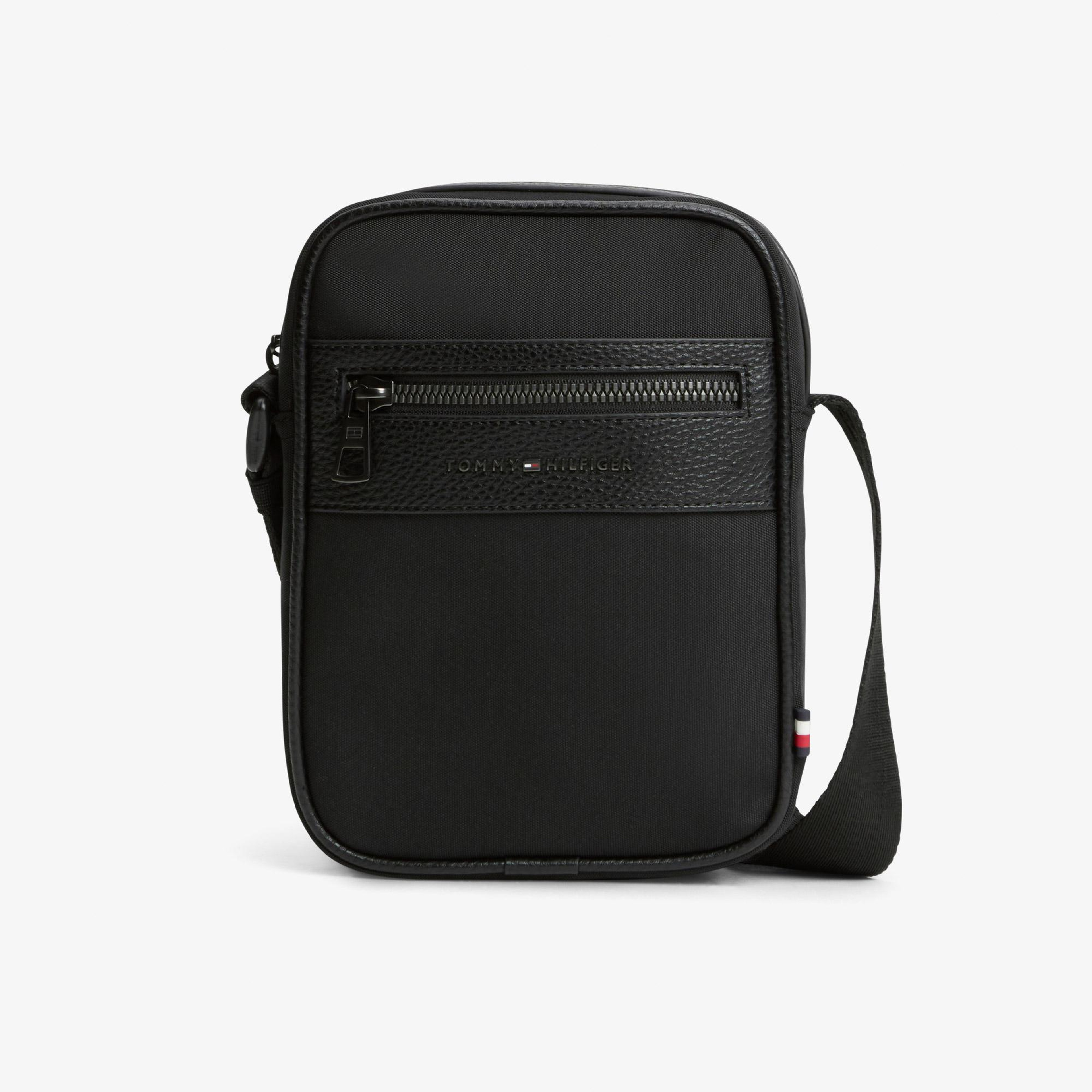 Tommy Hilfiger Repreve Mini Reporter Erkek Siyah Çapraz Çanta
