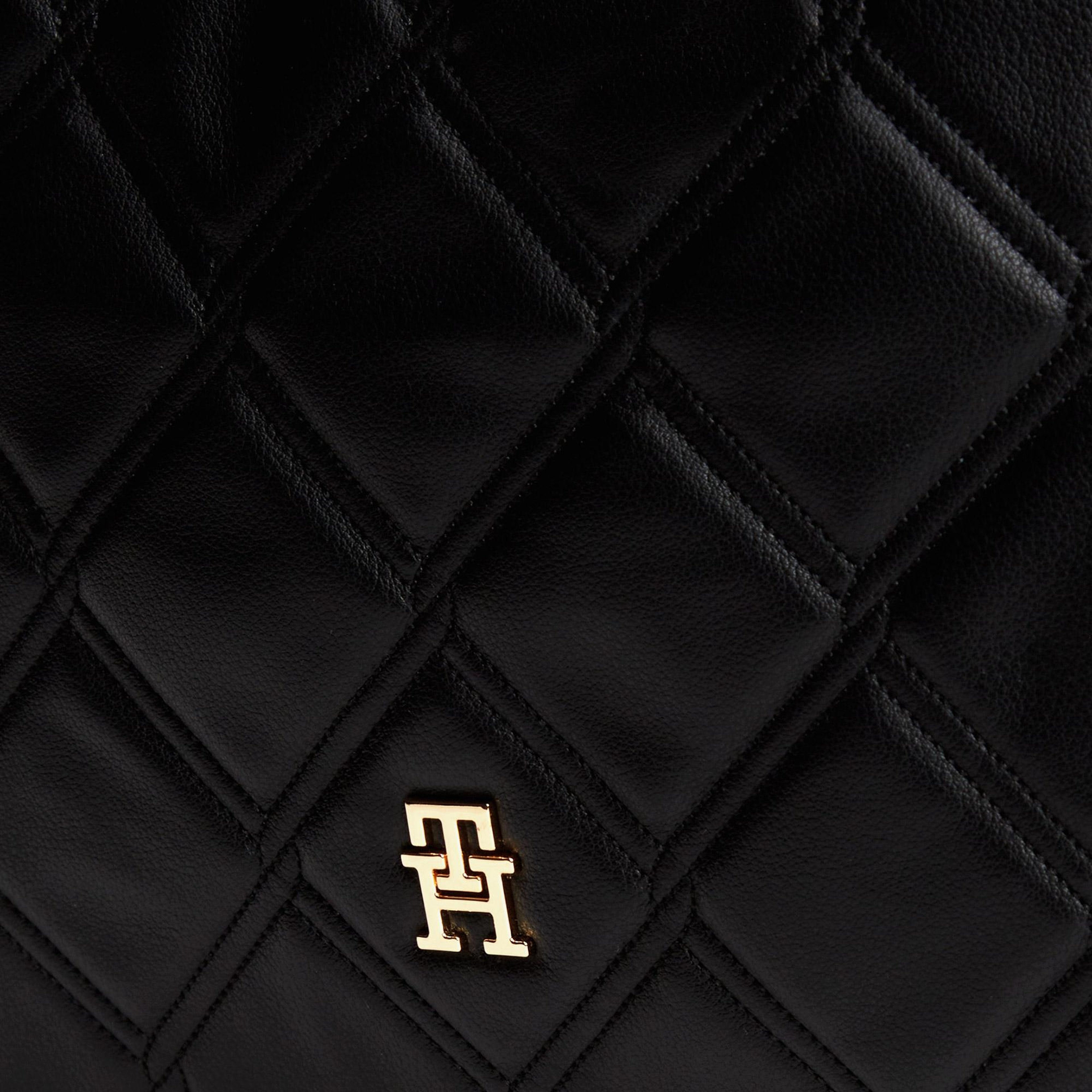 Tommy Hilfiger Feminine Mini Tote Kadın Siyah El Çantası