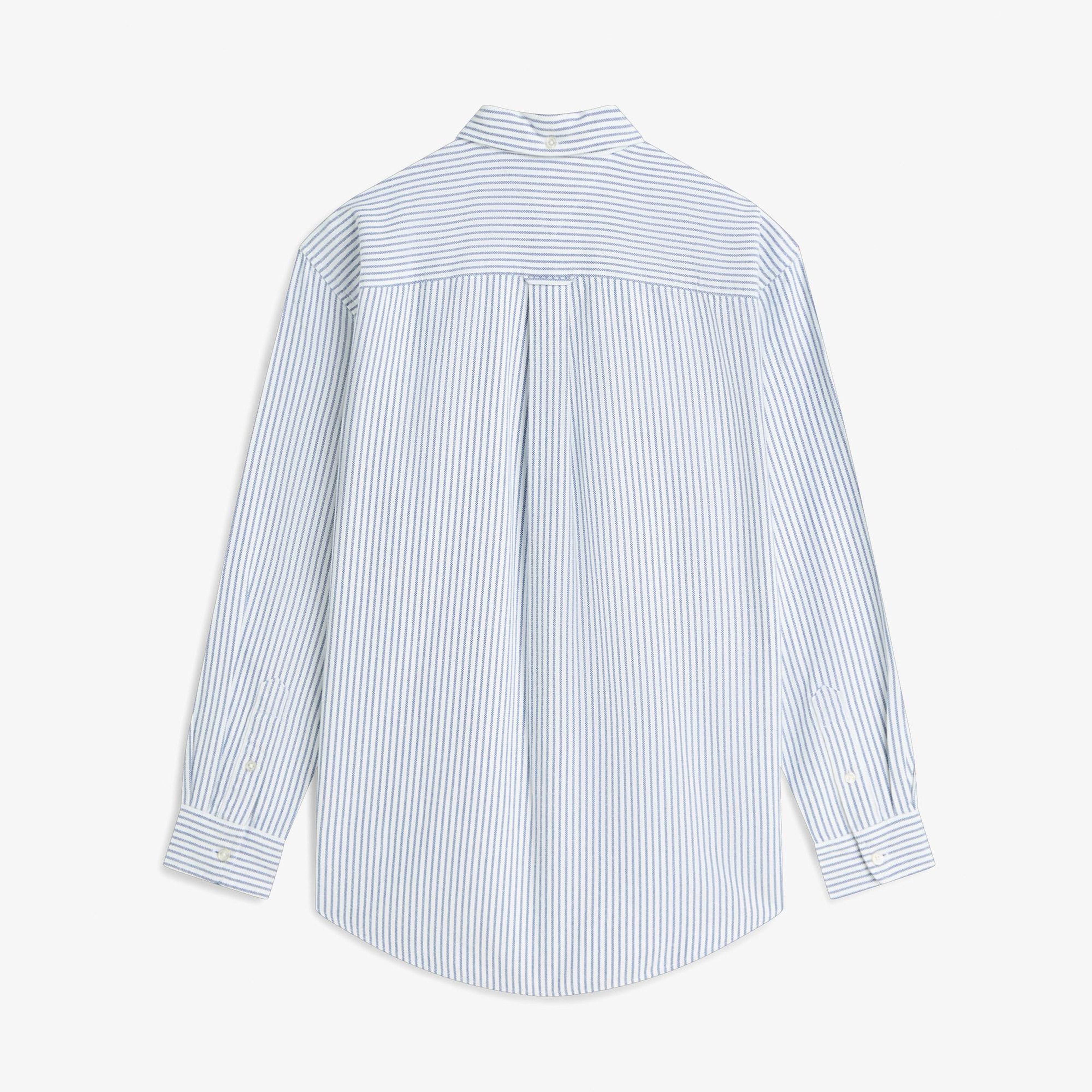 Tommy Hilfiger Oversize Stripe Oxford Erkek Mavi Gömlek