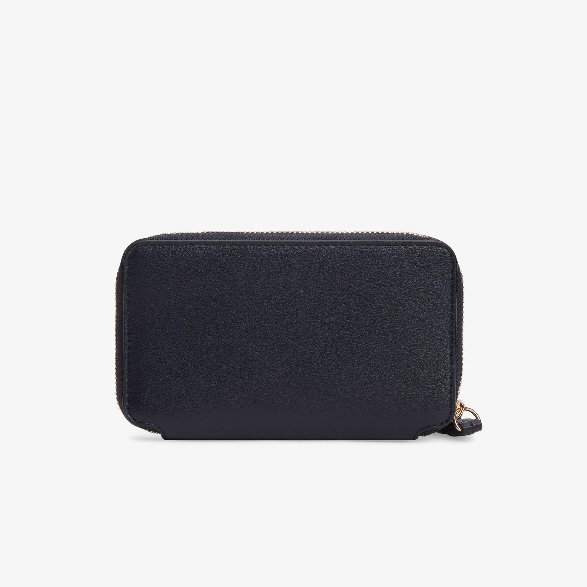 Tommy Hilfiger Logotape Compact Zip Around Kadın Mavi Cüzdan