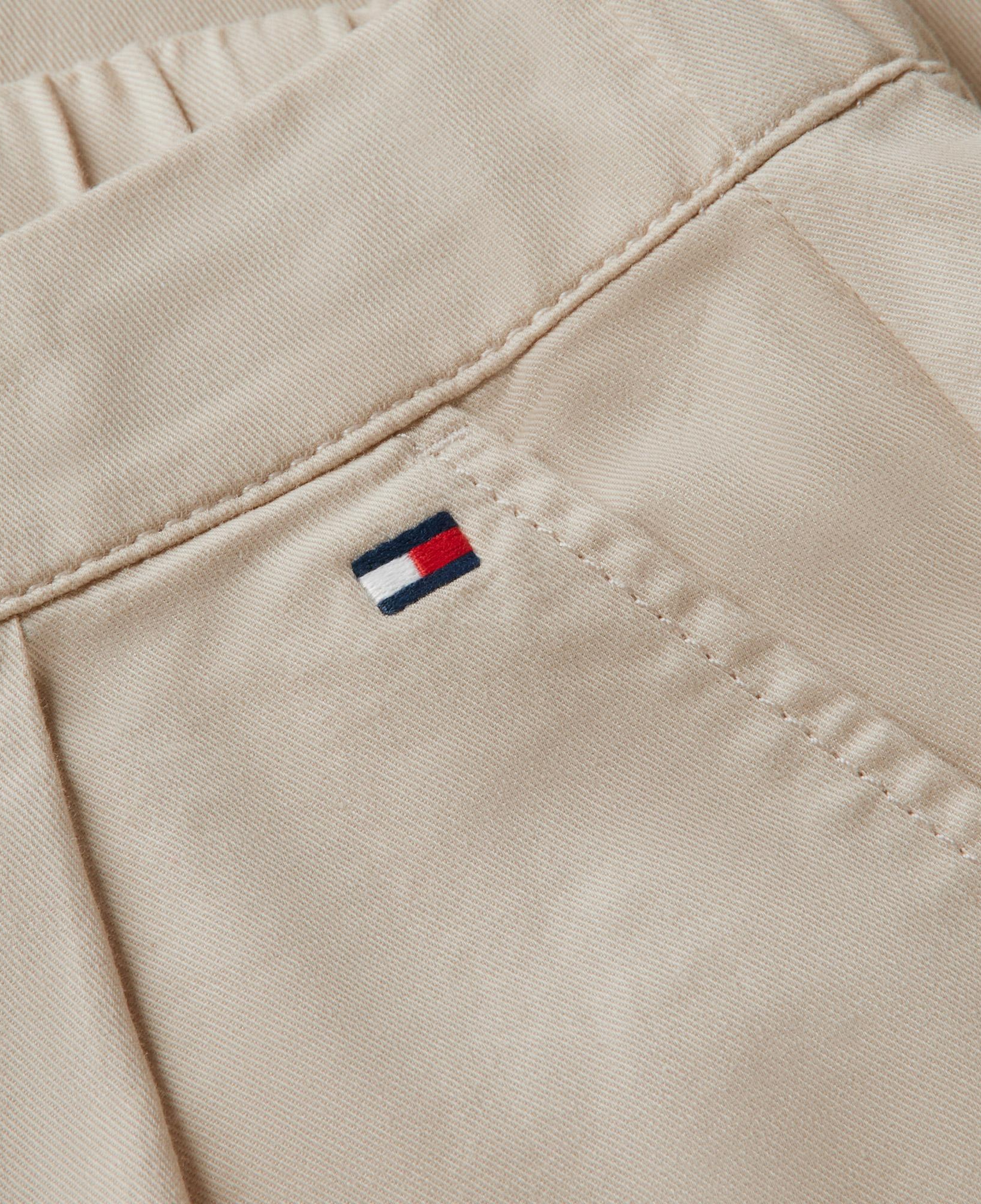Tommy Hilfiger Wide Leg Pleated Çocuk Bej Pantolon