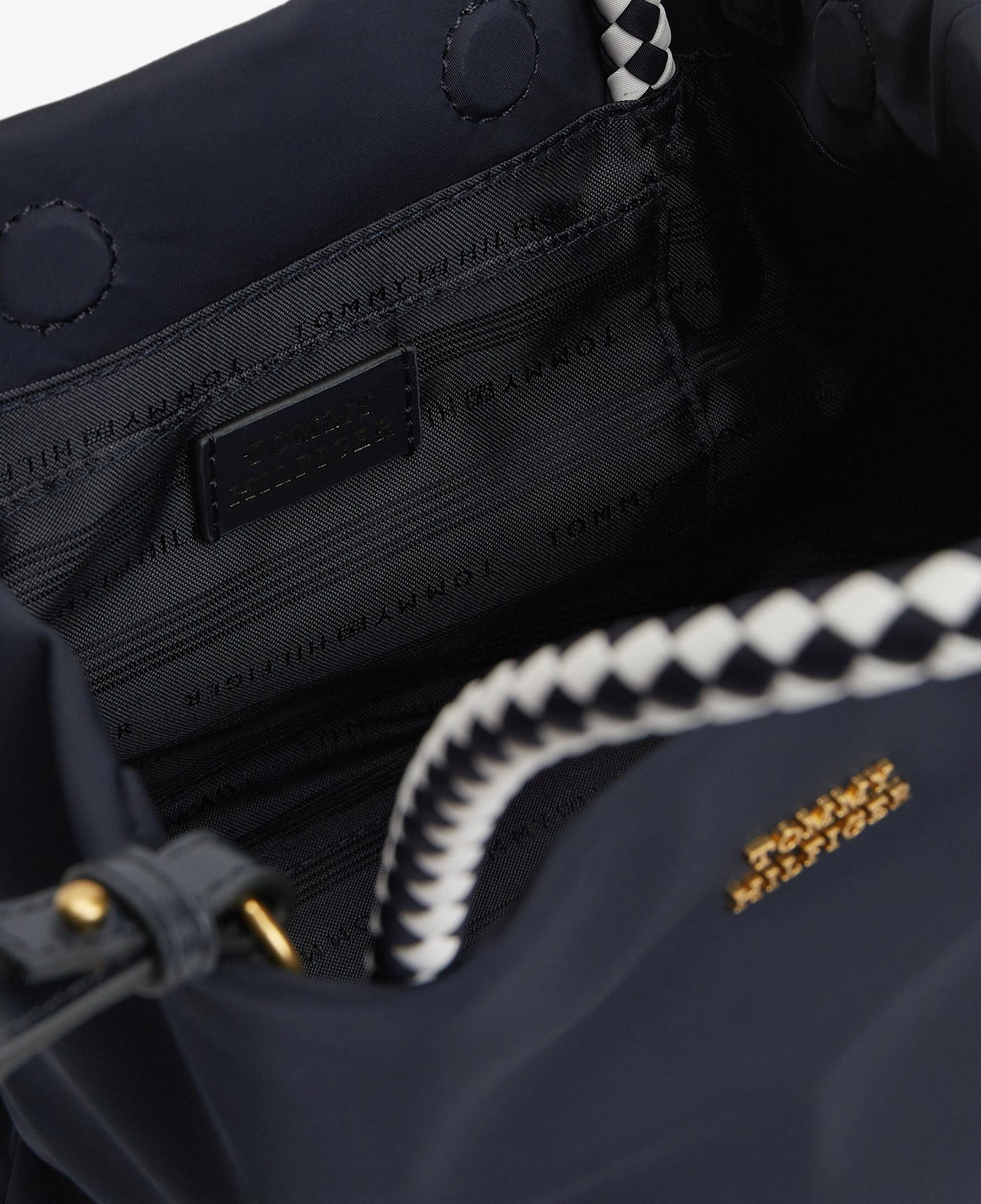 Tommy Hilfiger Marina Bucket Nylon Kadın Mavi El Çantası