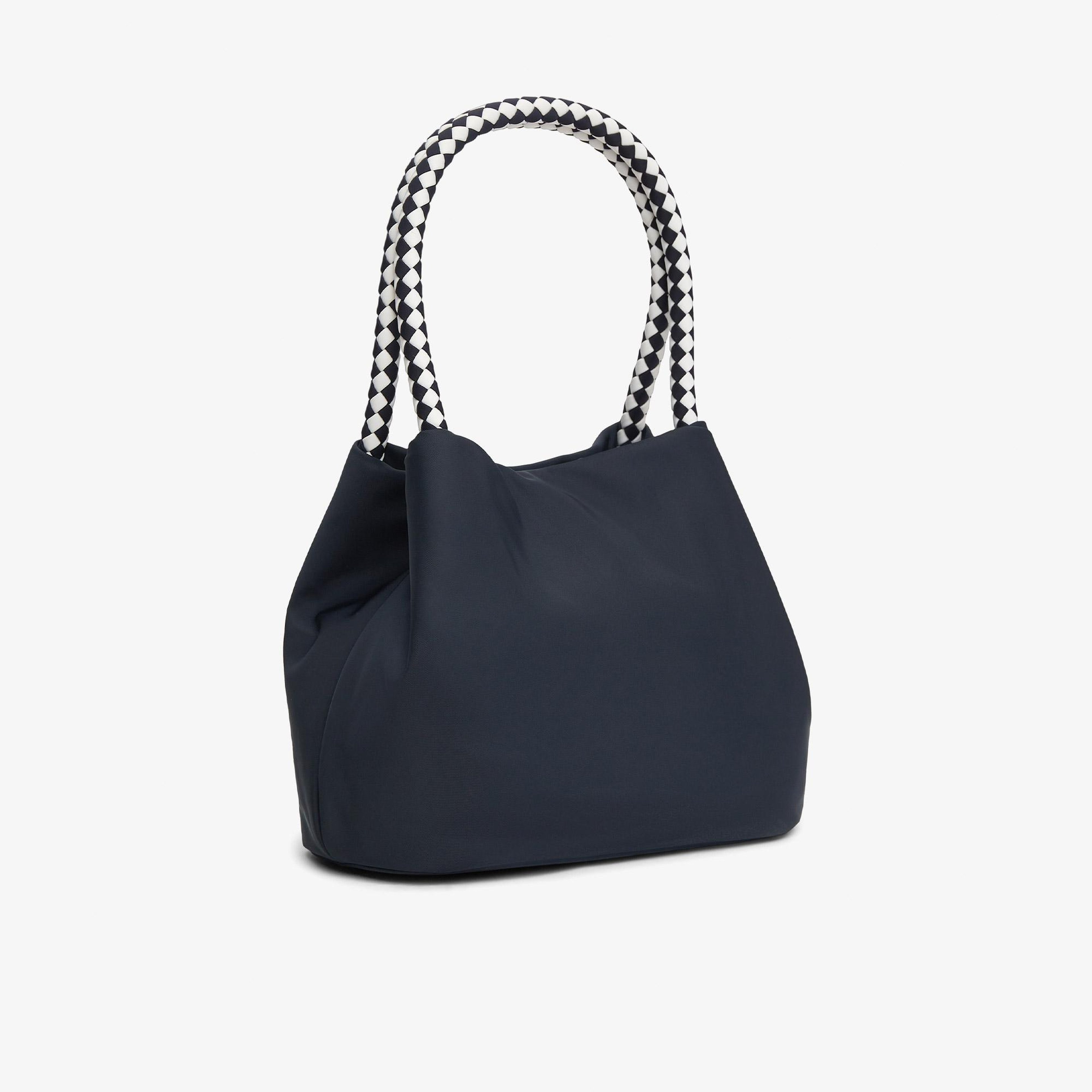 Tommy Hilfiger Marina Bucket Nylon Kadın Lacivert El Çantası